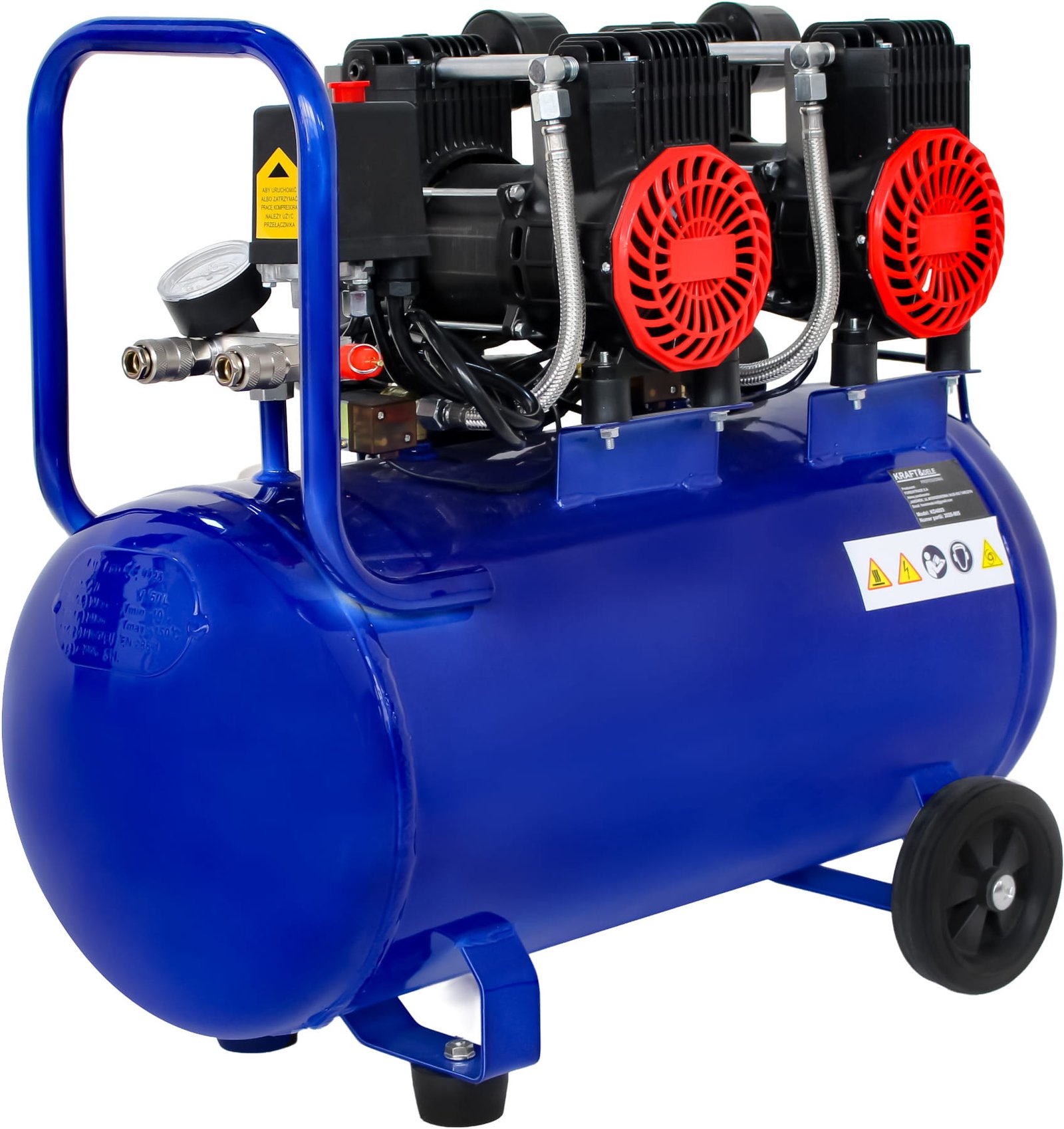 Kraft&Dele KD4093 be alyvos oro kompresorius, 50 l, 3 kW, 230 V nuotrauka 4