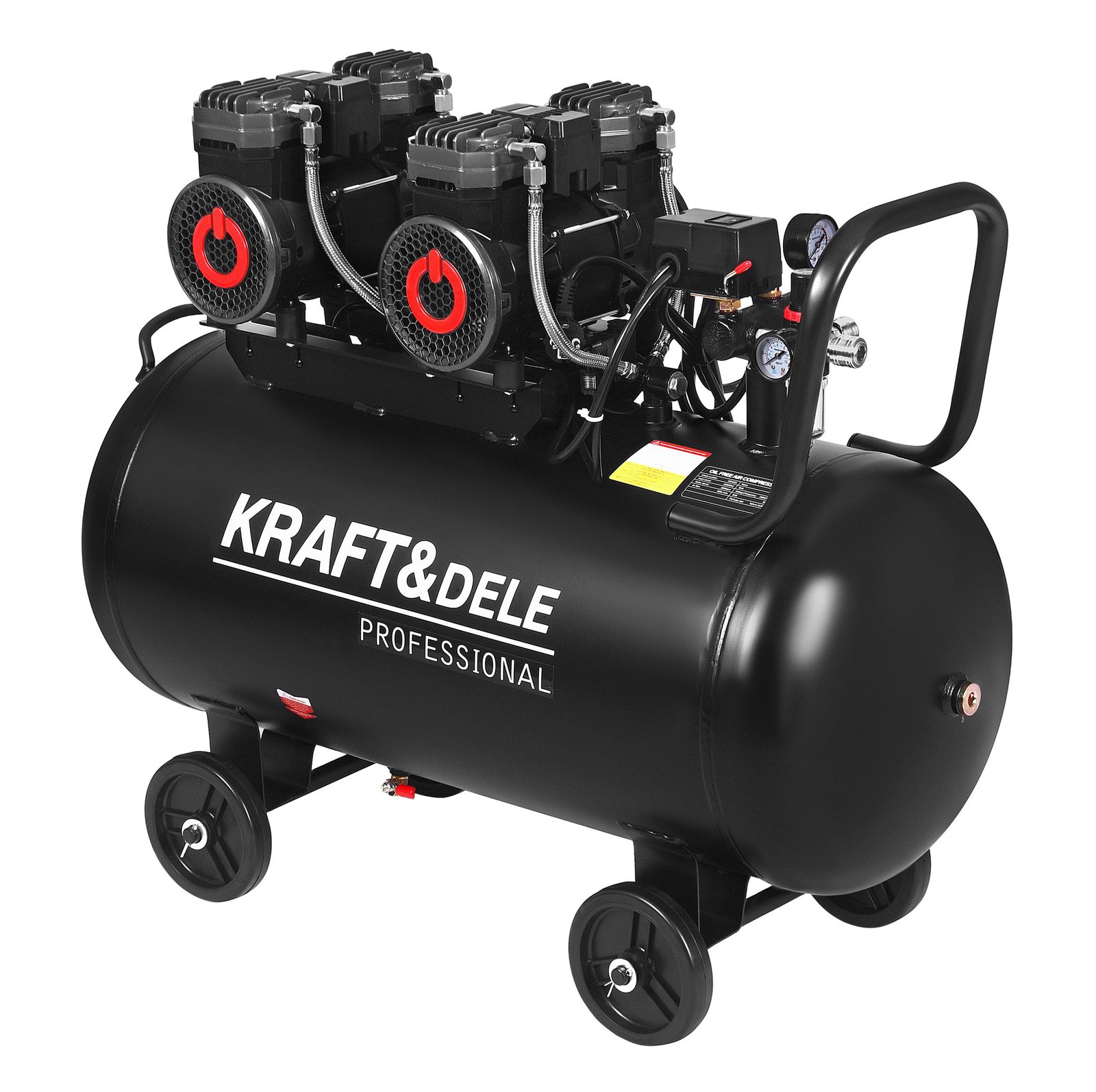 Betepalinis oro kompresorius Kraft&Dele KD4083, 100 l, 2×2200 W