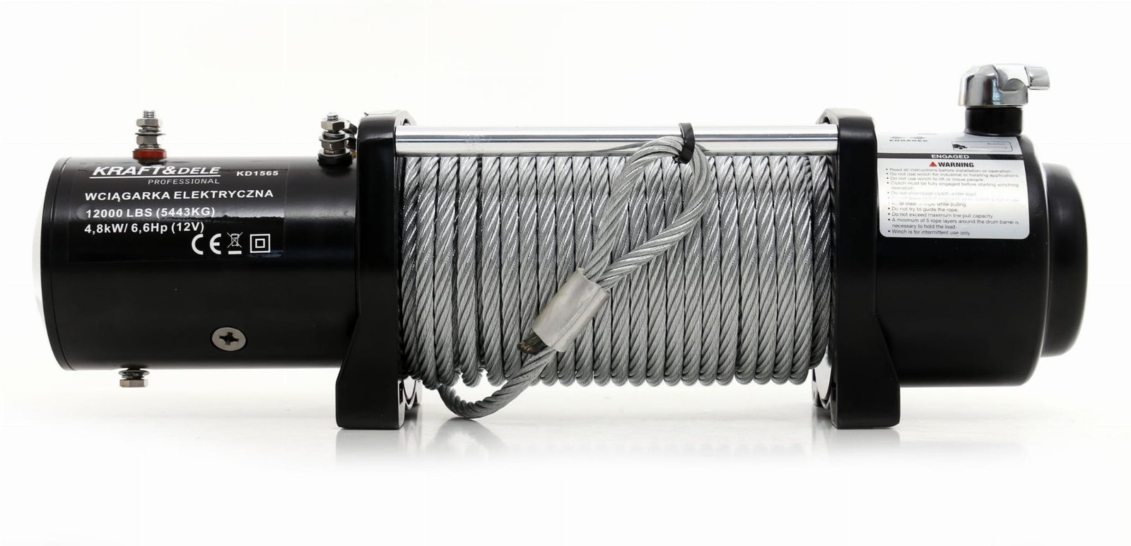 Kraft&Dele KD1565 elektrinė gervė 12 V, 12000 lbs nuotrauka 3