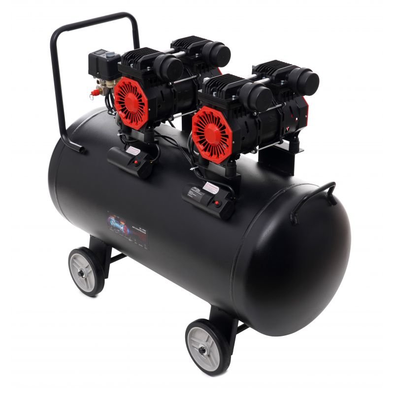 Betepalinis oro kompresorius 100 l, 2 x 1500 W (KD1387) nuotrauka 4