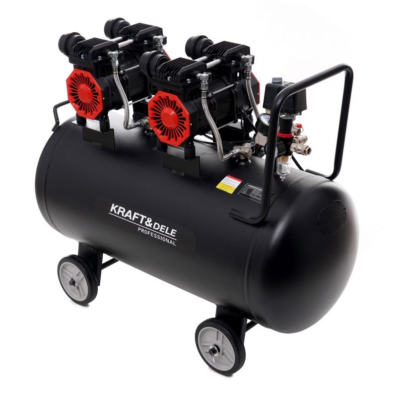 Betepalinis oro kompresorius 100 l, 2 x 1500 W (KD1387) nuotrauka 3