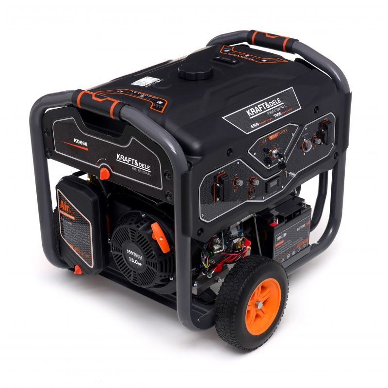 Benzininis vienfazis elektros generatorius KD696 (6,5/7 kW) — nuotrauka