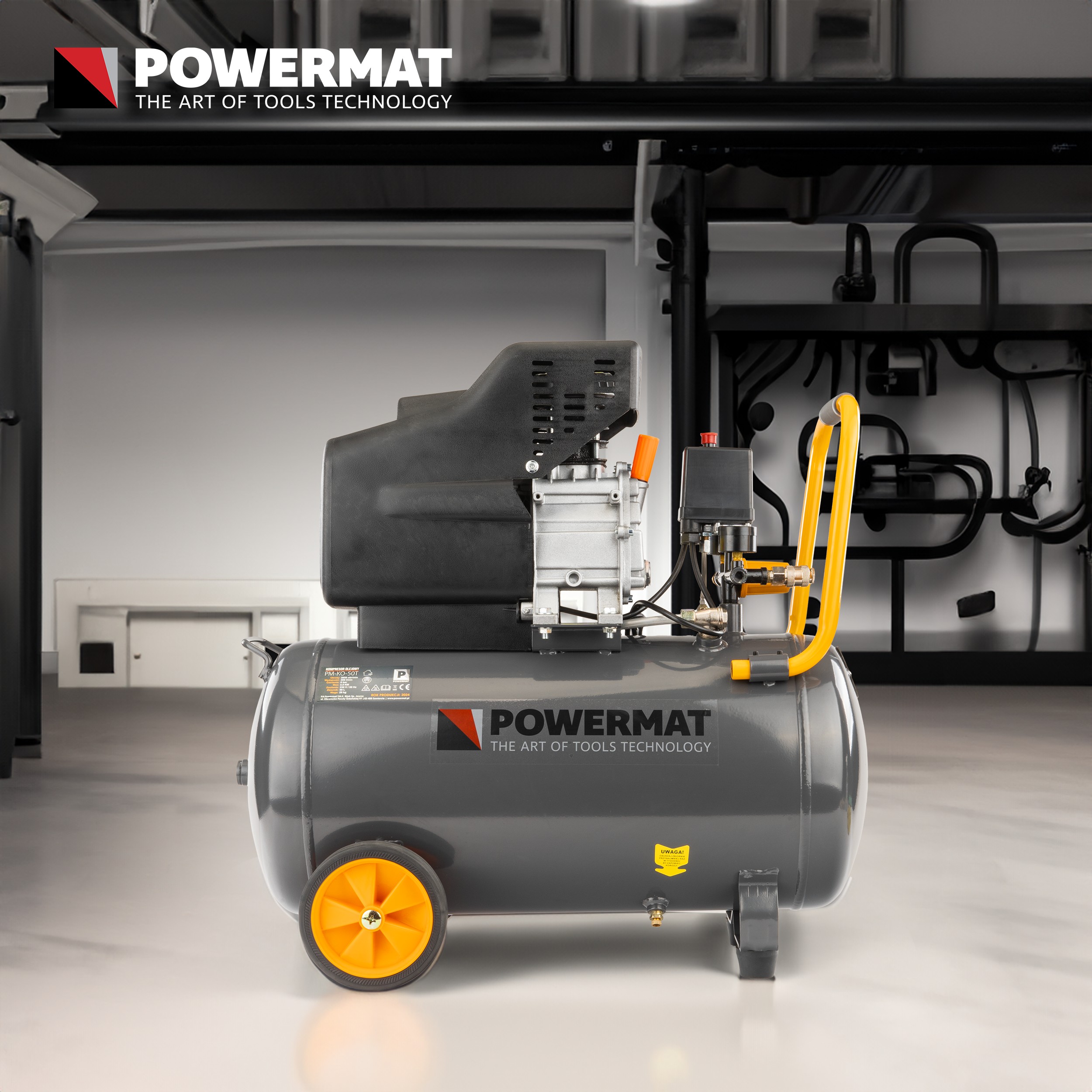 Powermat PM-KO-50T alyvinis oro kompresorius (PM0685) nuotrauka 9