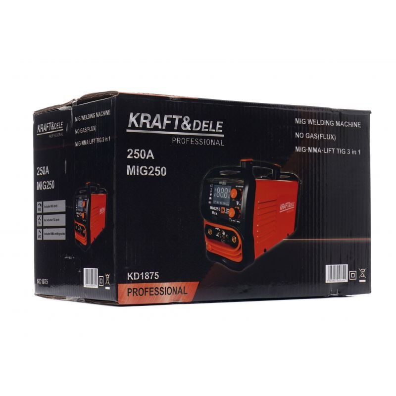 Suvirinimo pusautomatis 3in1 MIG/MMA/LIFT TIG 250A KD1875 nuotrauka 11