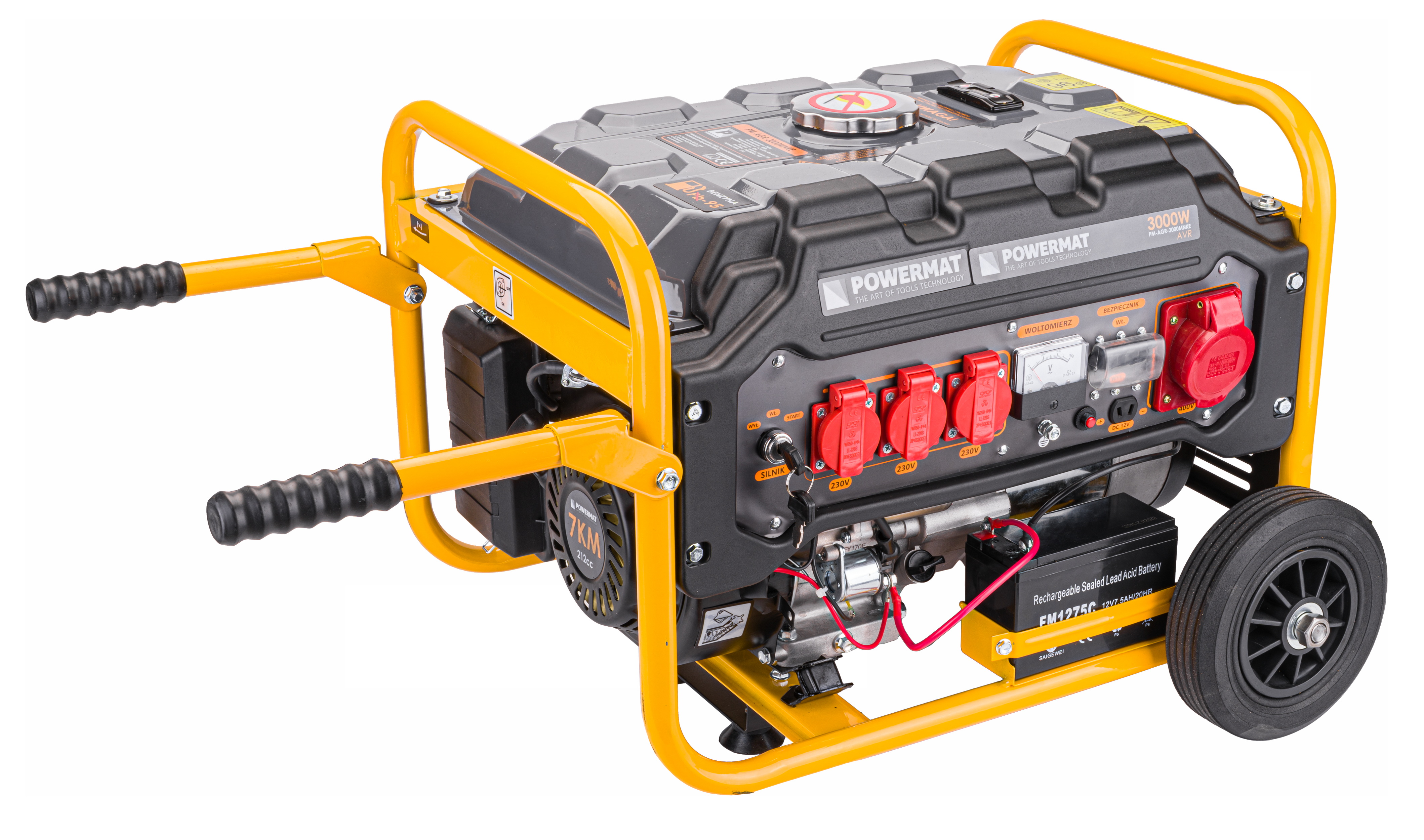 Powermat PM-AGR-3000MNKE generatorius, 3000 W — nuotrauka