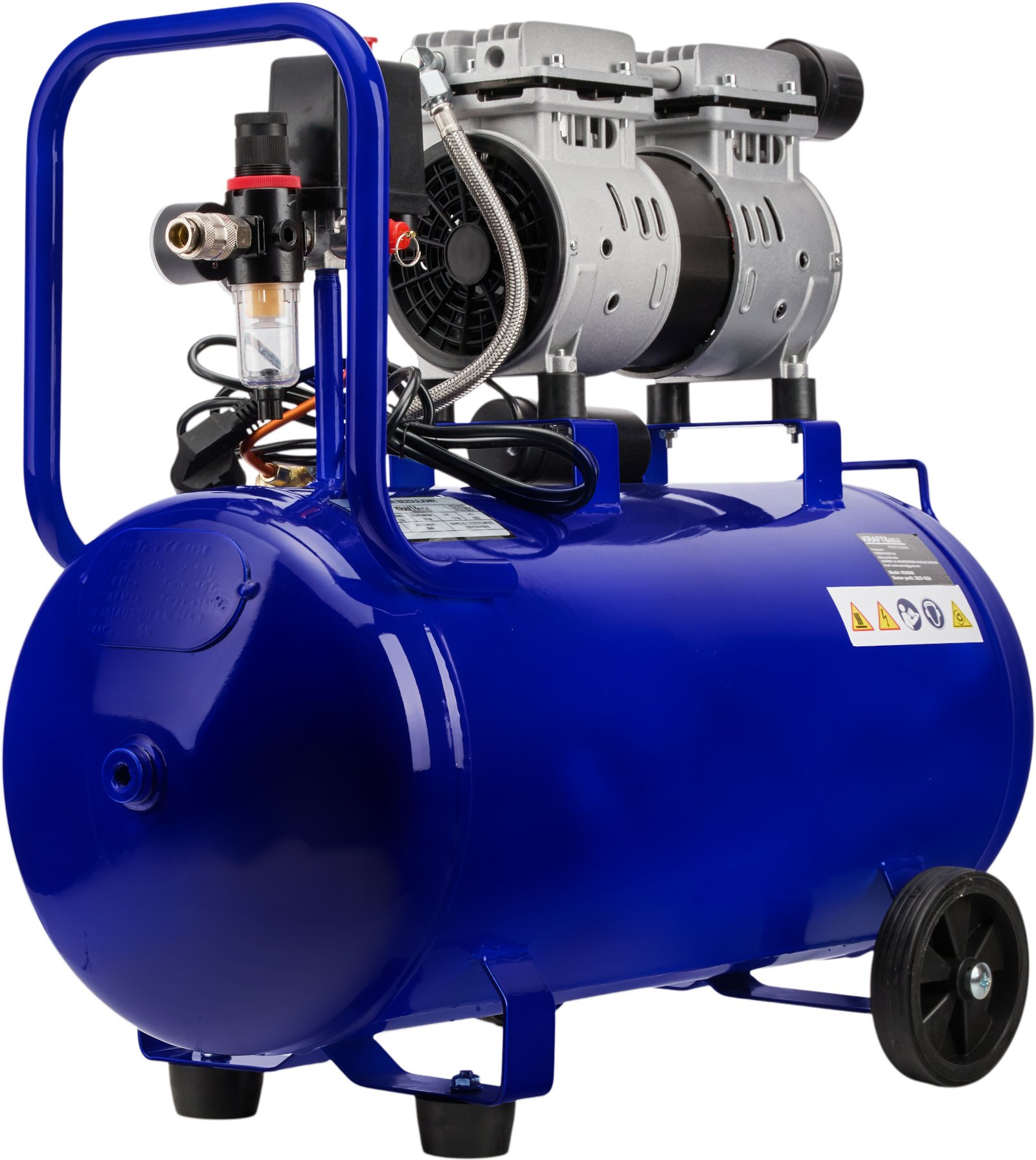 Kraft&Dele KD4048 bealyvis oro kompresorius, 50 l, 1500 W, 290 l/min nuotrauka 4