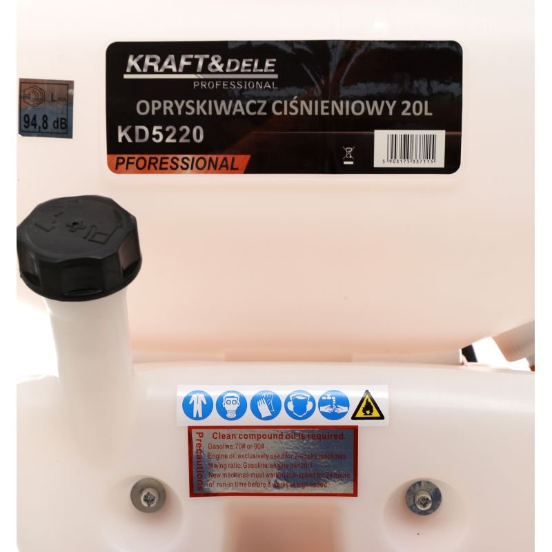 Kraft&Dele KD5220 benzininis kuprinis pesticidų purkštuvas 20 l nuotrauka 12