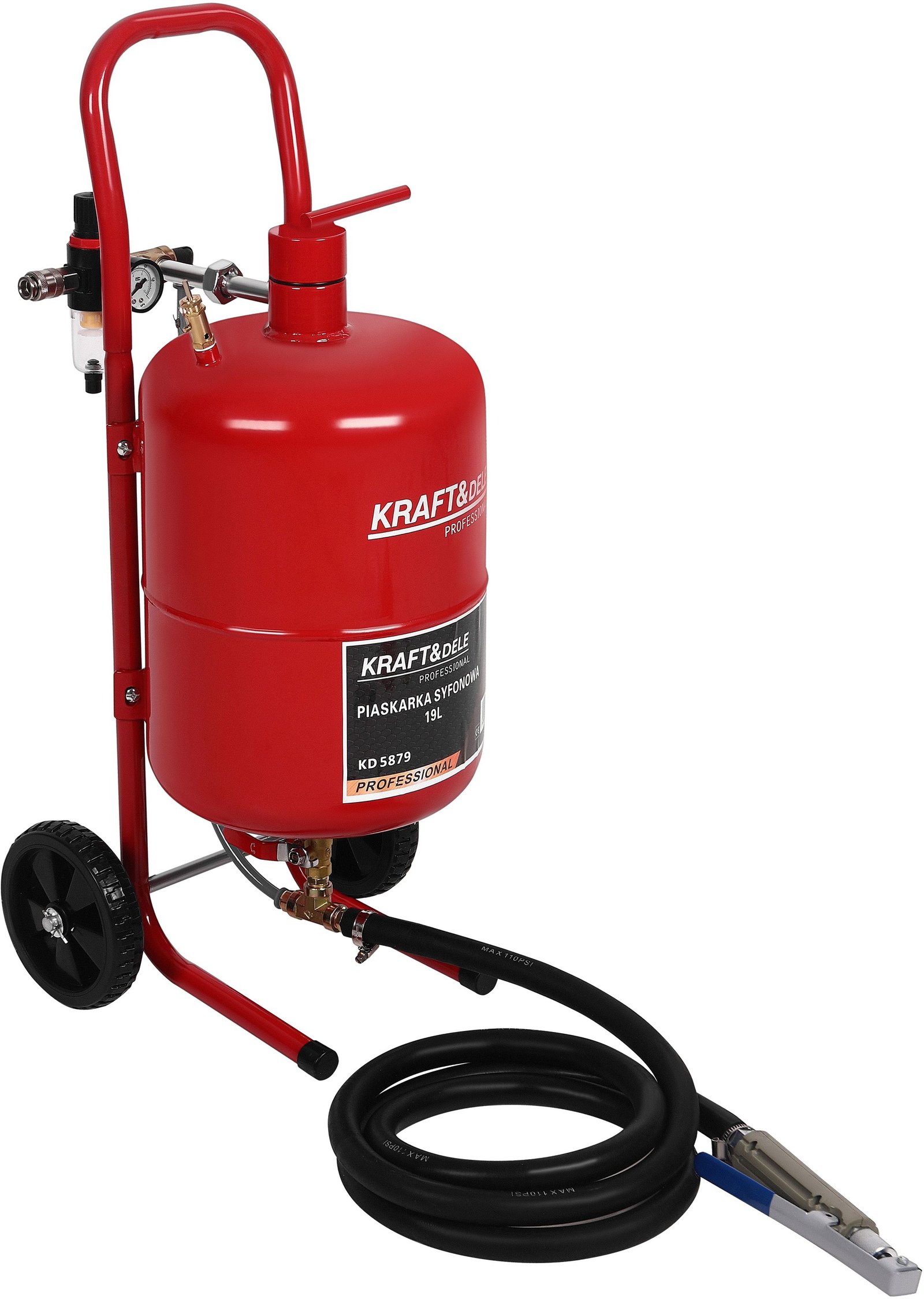 Kraft&Dele KD5879 sifoninė smėliapūtė, 19 l — nuotrauka 1