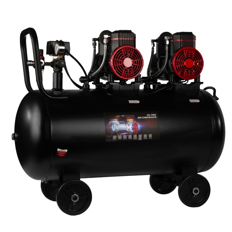 KRAFT&DELE KD1392 betepalinis oro kompresorius, 100 l, 2 × 1500 W nuotrauka 7