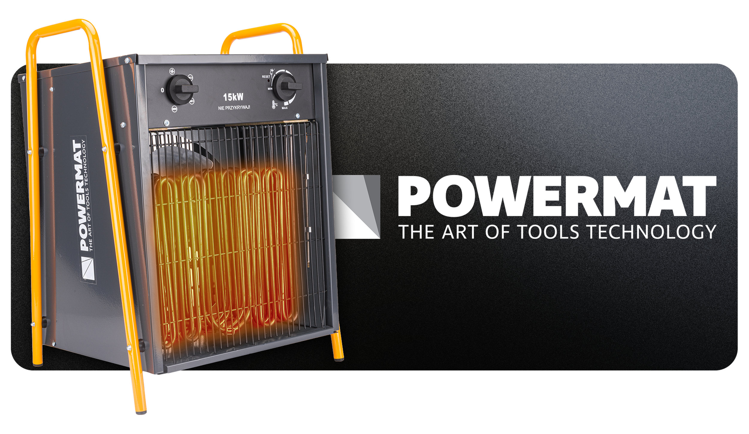 Powermat PM-NAG-15EDN elektrinis pramoninis šildytuvas 15 kW (400 V) nuotrauka 9