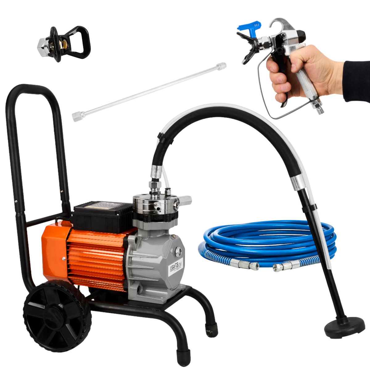 Kraft&Dele KD2123 dažymo agregatas (beorio purškimo) nuotrauka 4