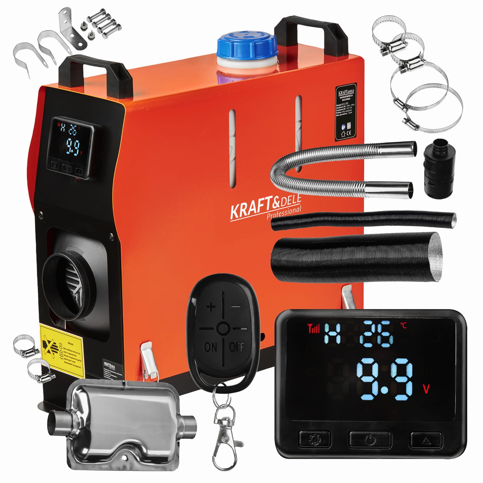 KRAFT&DELE KD11782 dyzelinis autonominis oro šildytuvas 12 V, 9 kW — nuotrauka