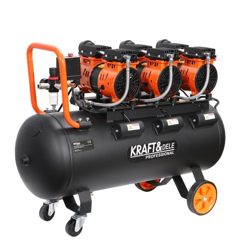 Kraft&Dele KD1394 betepalinis oro kompresorius, 100 l — nuotrauka