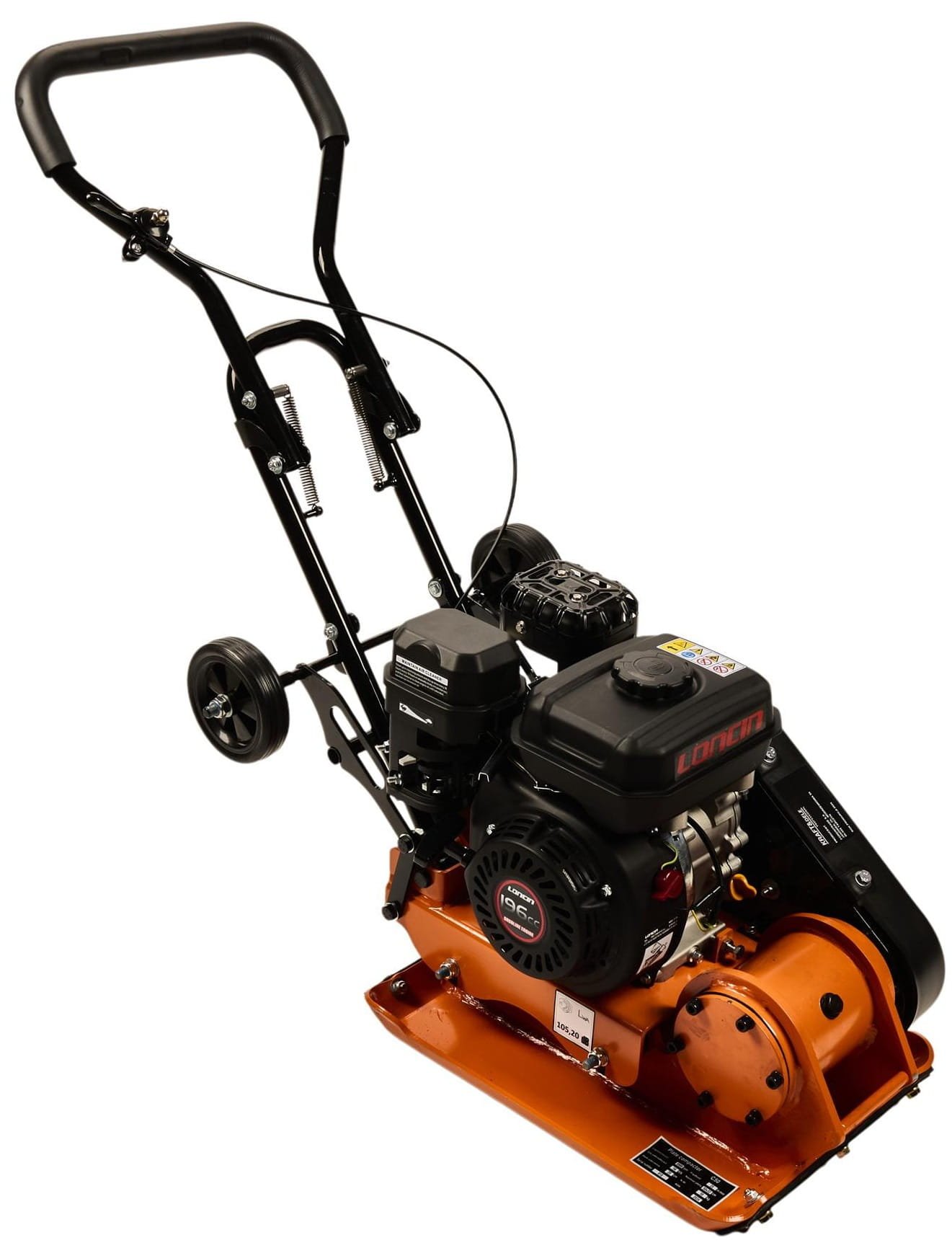 Vibroplokštė Kraft&Dele KD1197, Loncin 7 AG, 60 kg, su guminiu kilimėliu nuotrauka 4