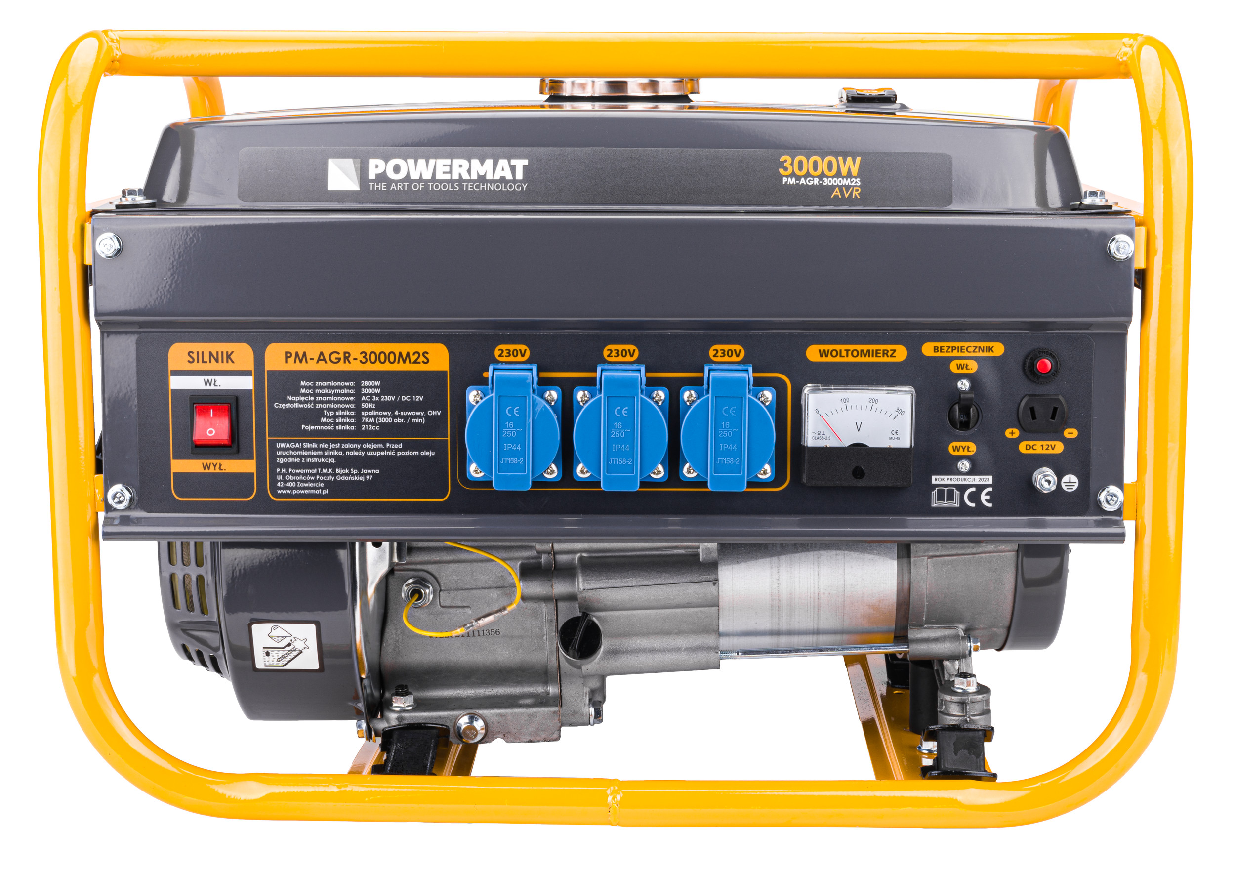 POWERMAT PM-AGR-3000M2S benzininis generatorius 3000 W nuotrauka 2