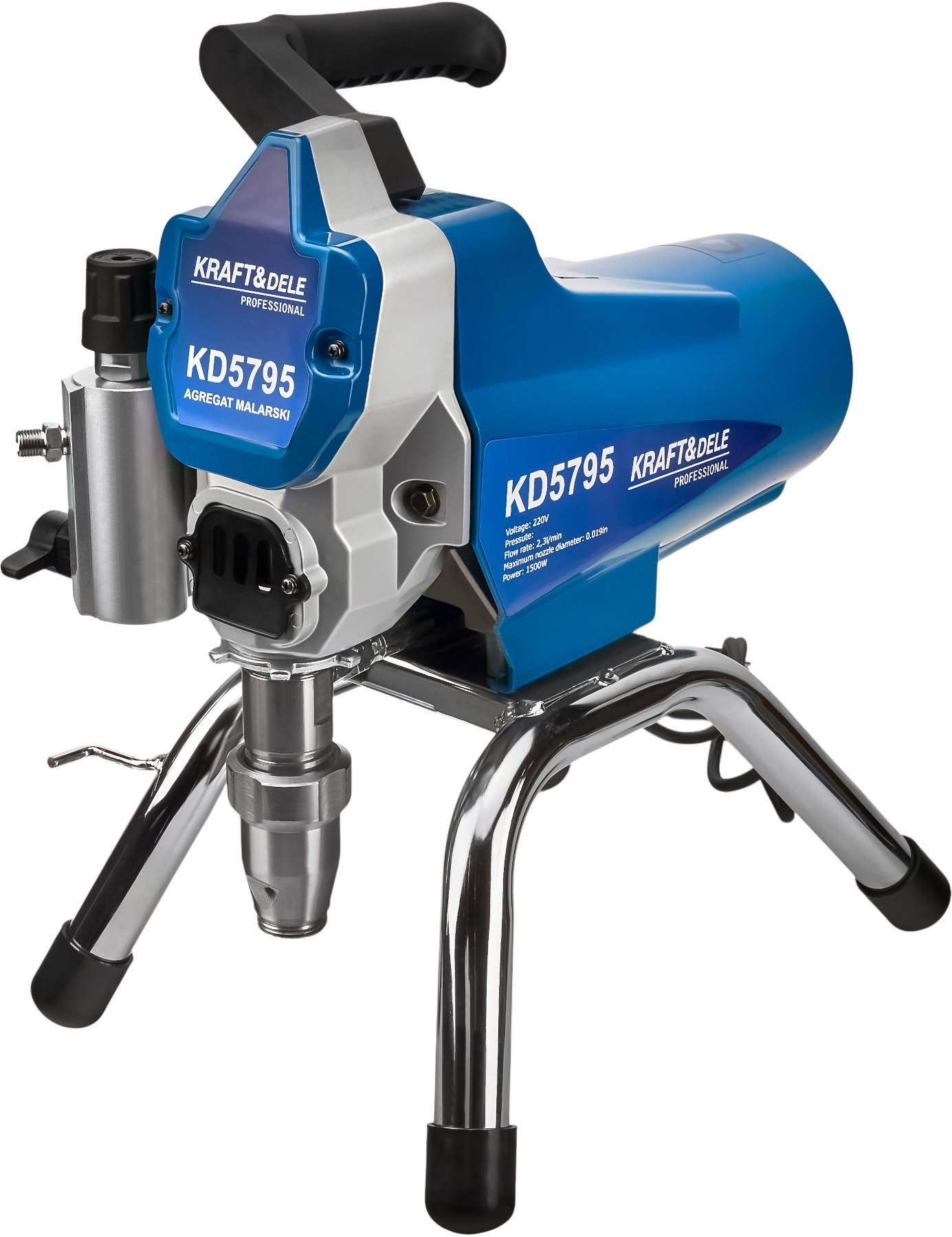 KRAFT&DELE KD5795 beorio dažymo agregatas, 1500 W, 2,3 l/min nuotrauka 5