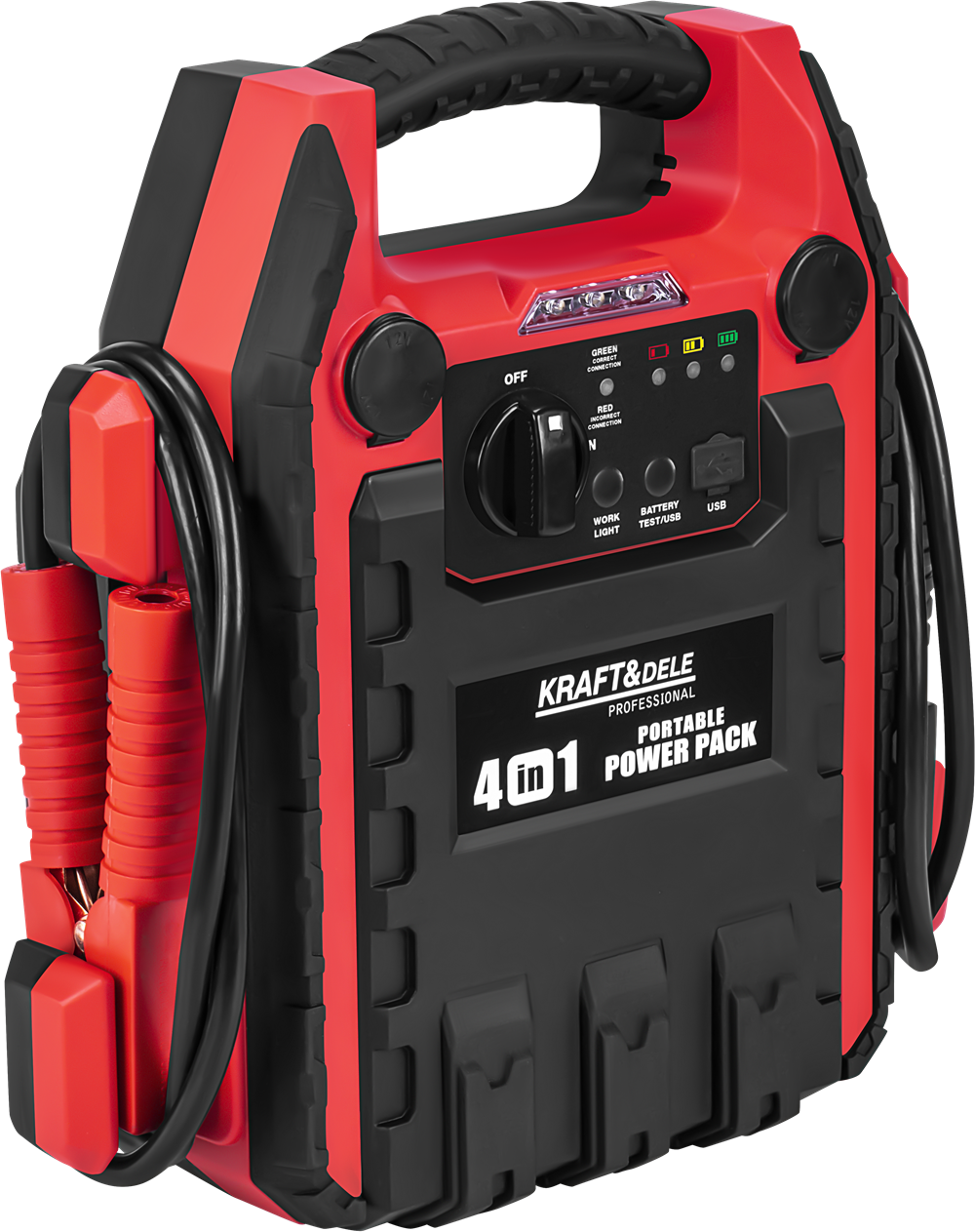 KRAFT&DELE KD5346 4‑in‑1 Jump Starter nuotrauka 4
