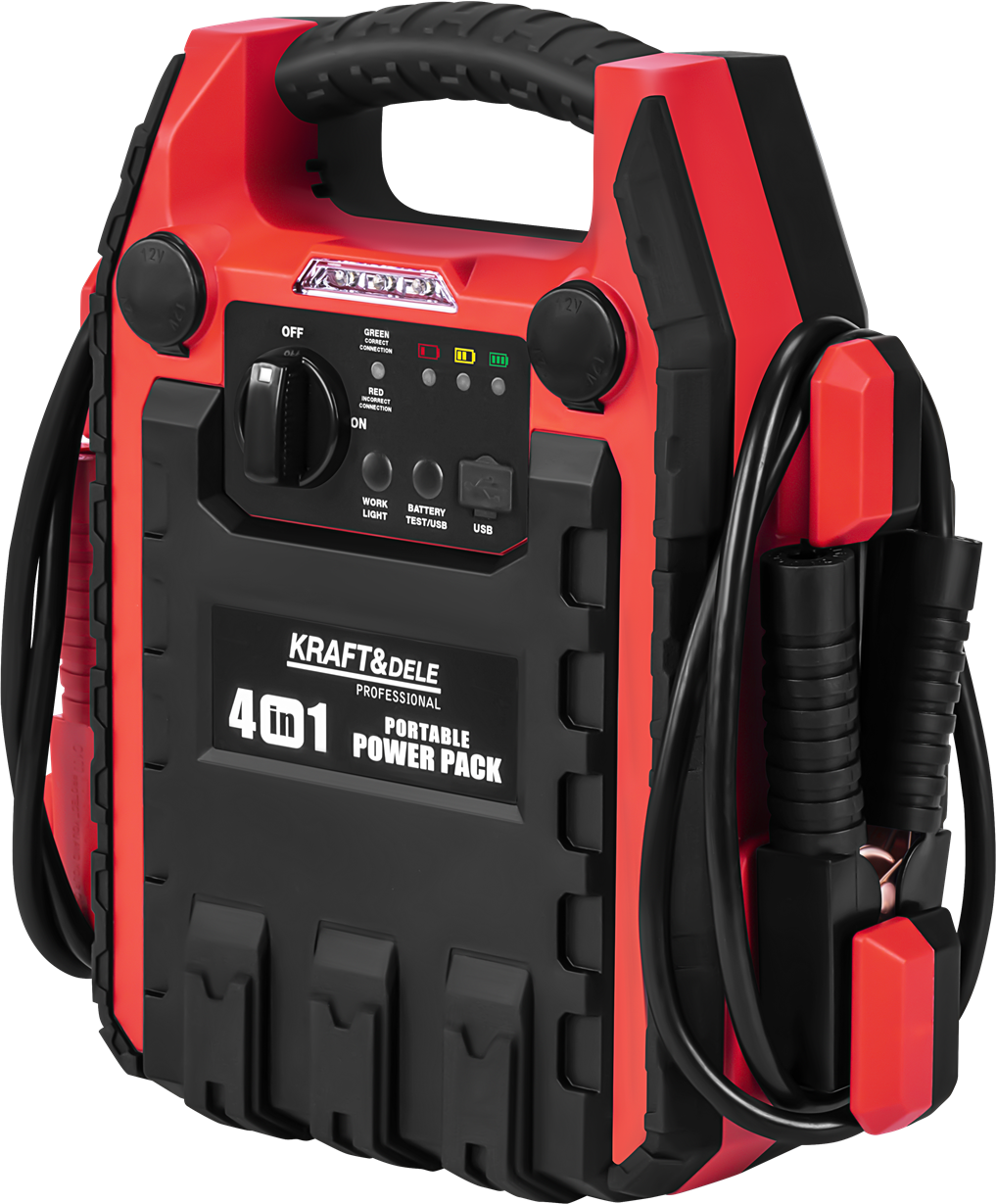 KRAFT&DELE KD5346 4‑in‑1 Jump Starter nuotrauka 3