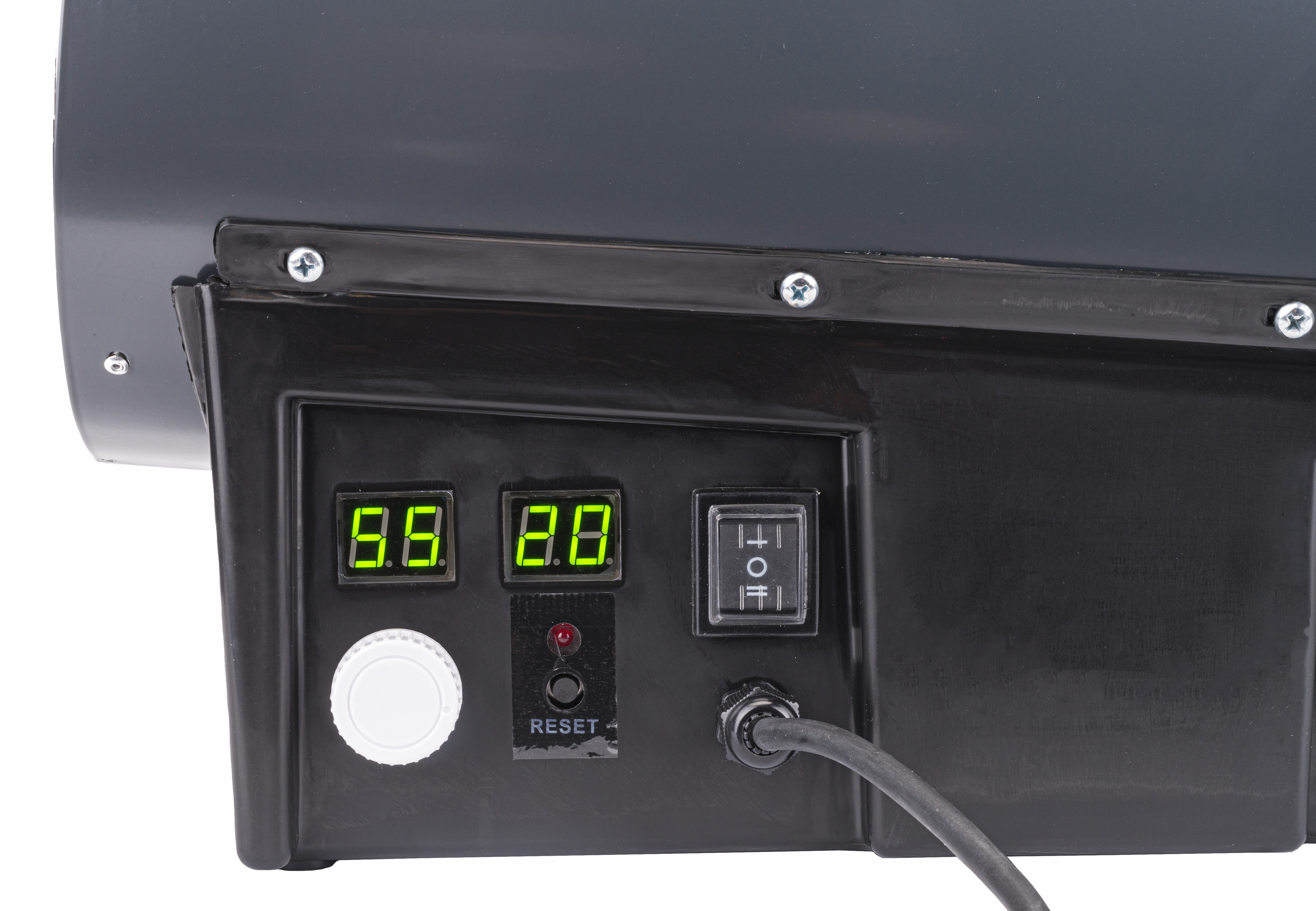 Powermat PM-NAG-25GLN dujinis ventiliatorinis šildytuvas, 25 kW (su LCD termostatu) nuotrauka 7