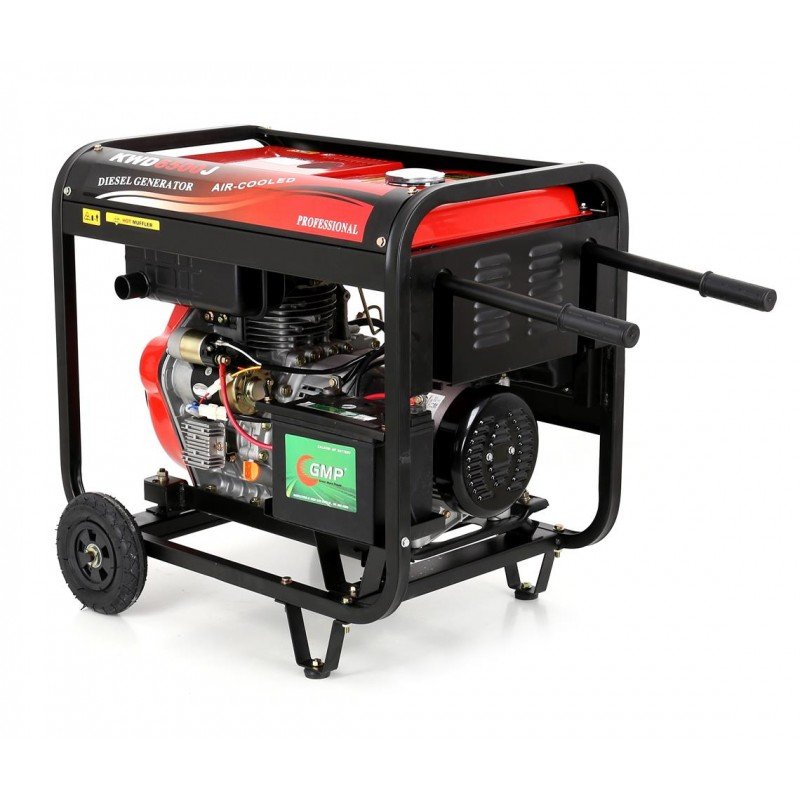 Kraft&Dele KD122 dyzelinis generatorius, 6500 W, 230 V + 12 V, AVR nuotrauka 3