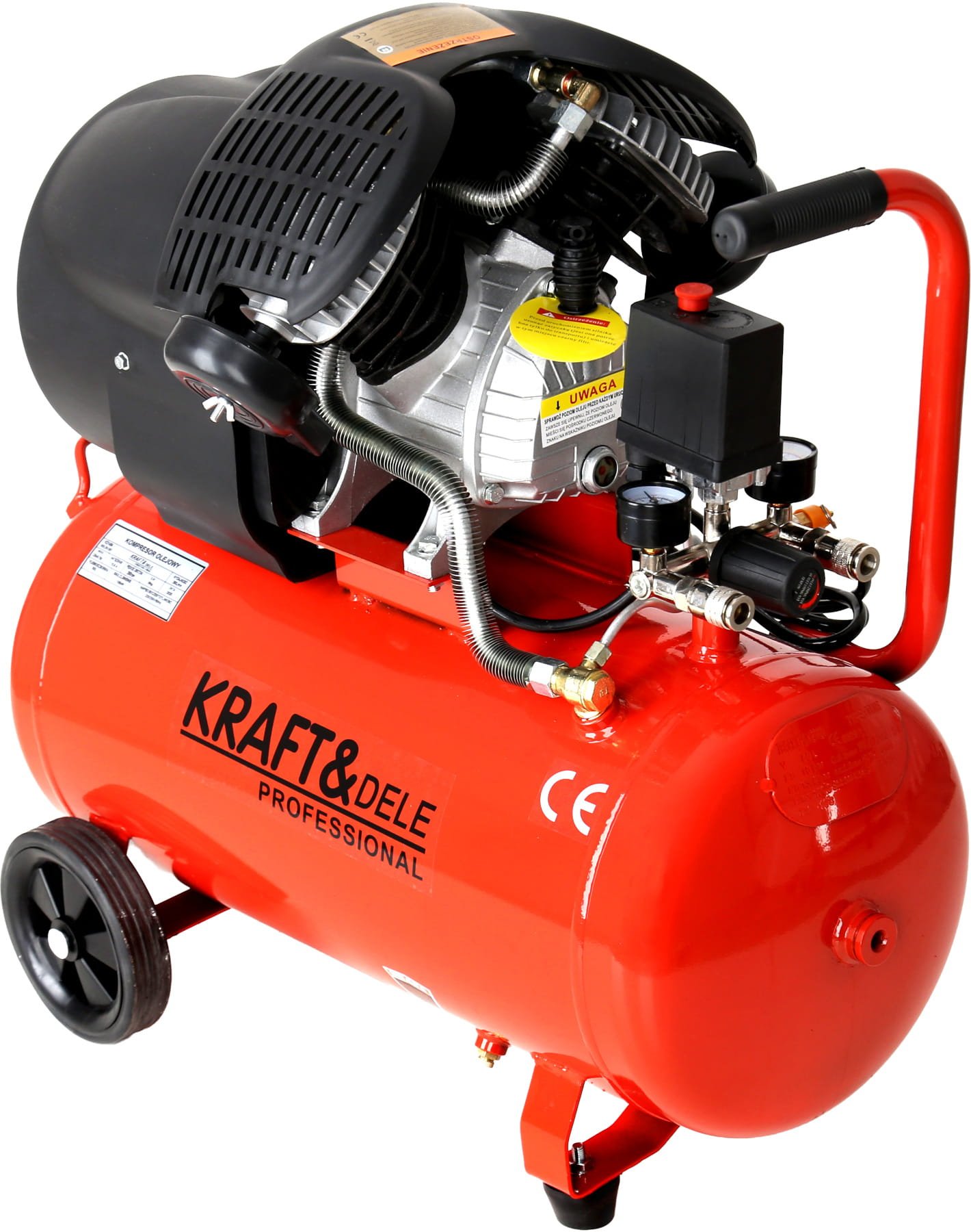 Kraft&Dele KD1484 oro kompresorius, 50 l, 2 cilindrų nuotrauka 4