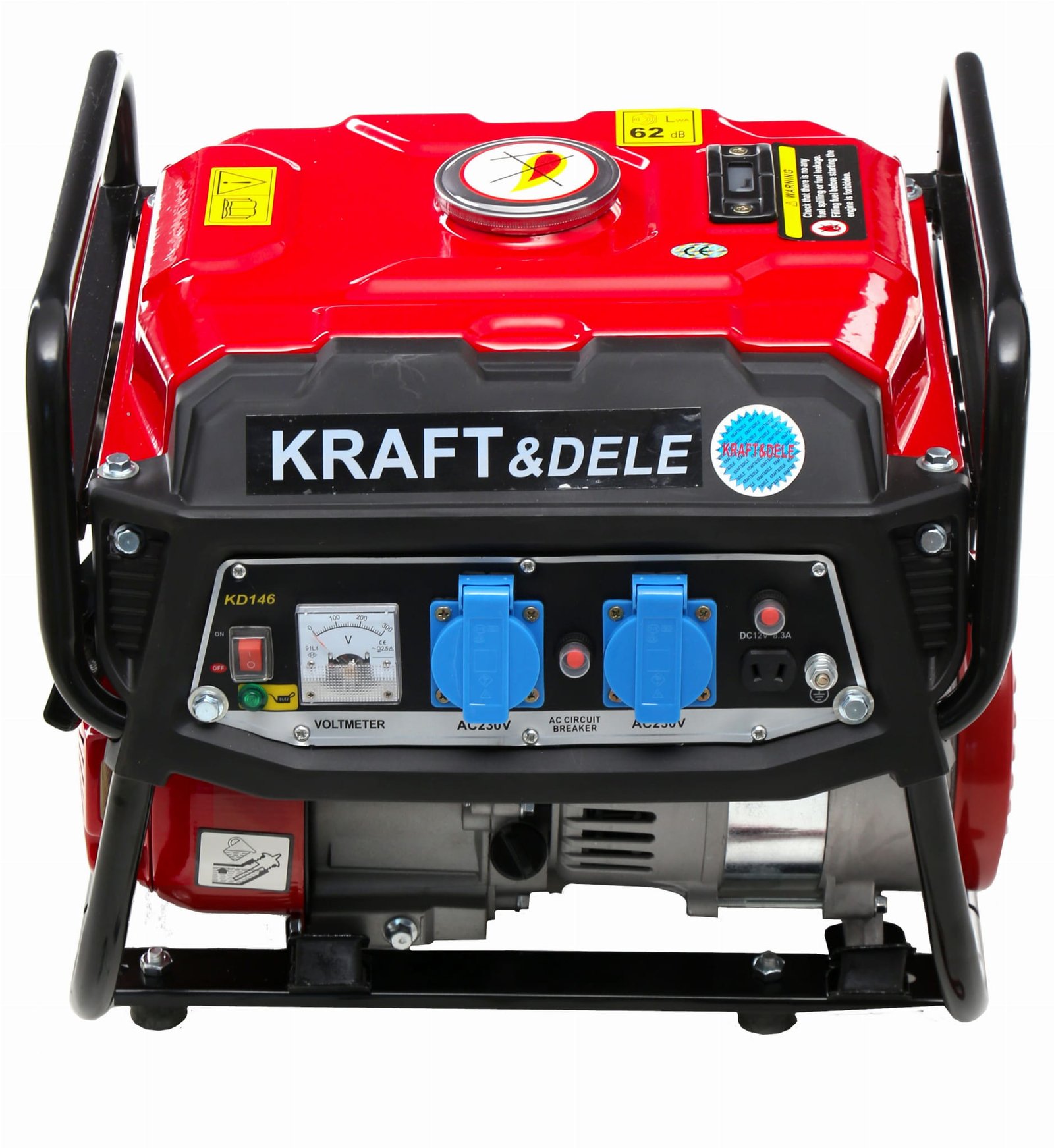 KRAFT&DELE KD146 benzininis generatorius, 1.5 kW, 230 V — nuotrauka