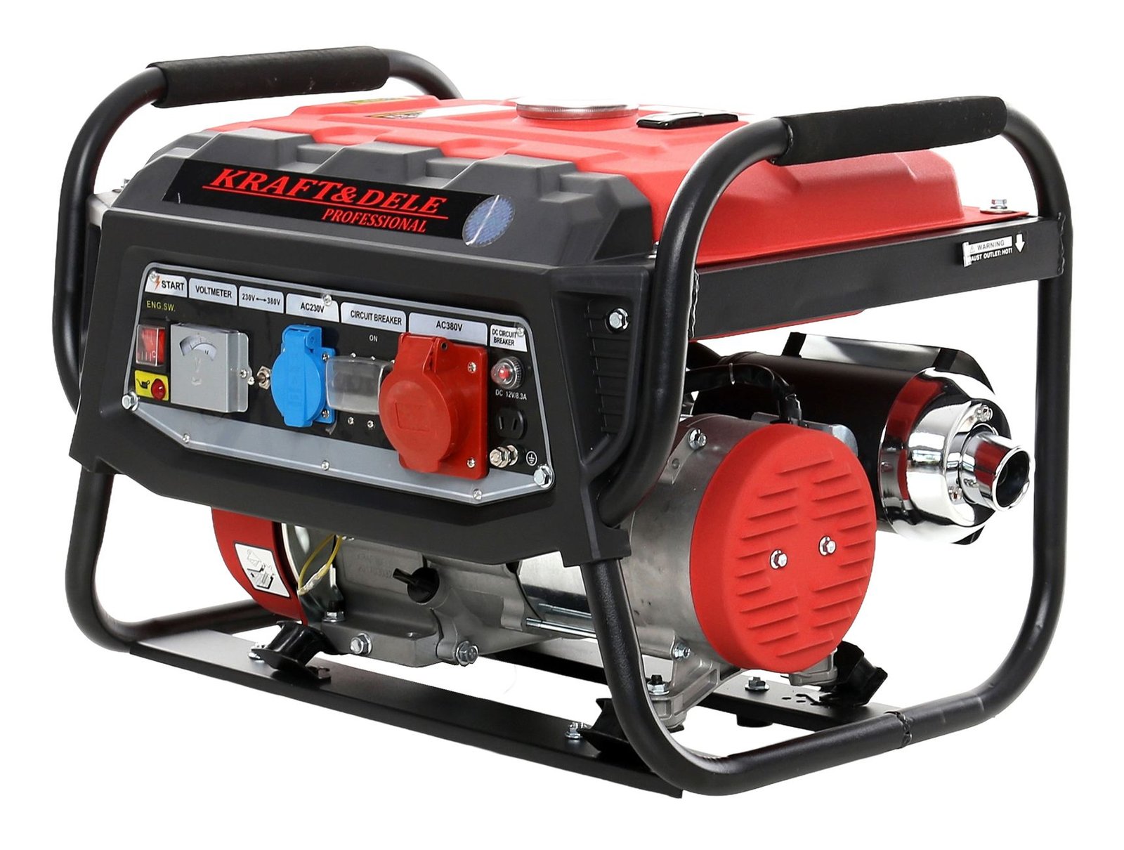 Kraft&Dele KD137 benzininis trifazis generatorius 3 kW (12/230/380 V) nuotrauka 6