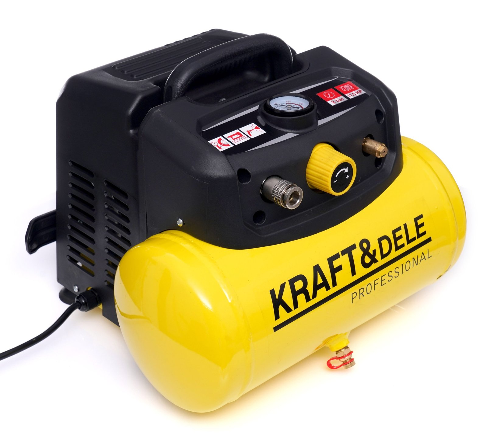 KRAFT&DELE KD1415 betepalinis oro kompresorius, 6 l, 8 bar — nuotrauka