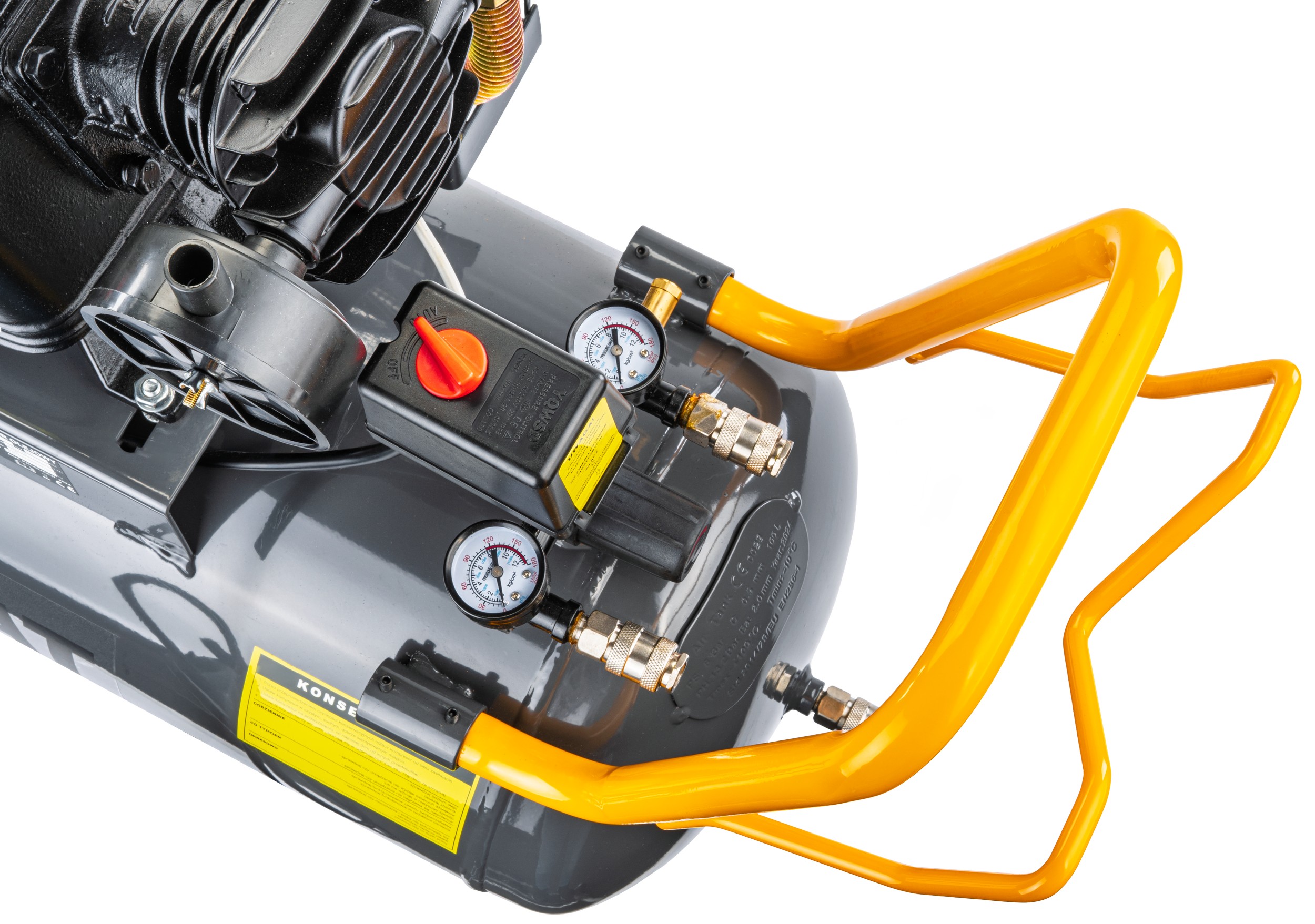 Powermat PM-KO-100T-230V alyvinis oro kompresorius 100 l — nuotrauka