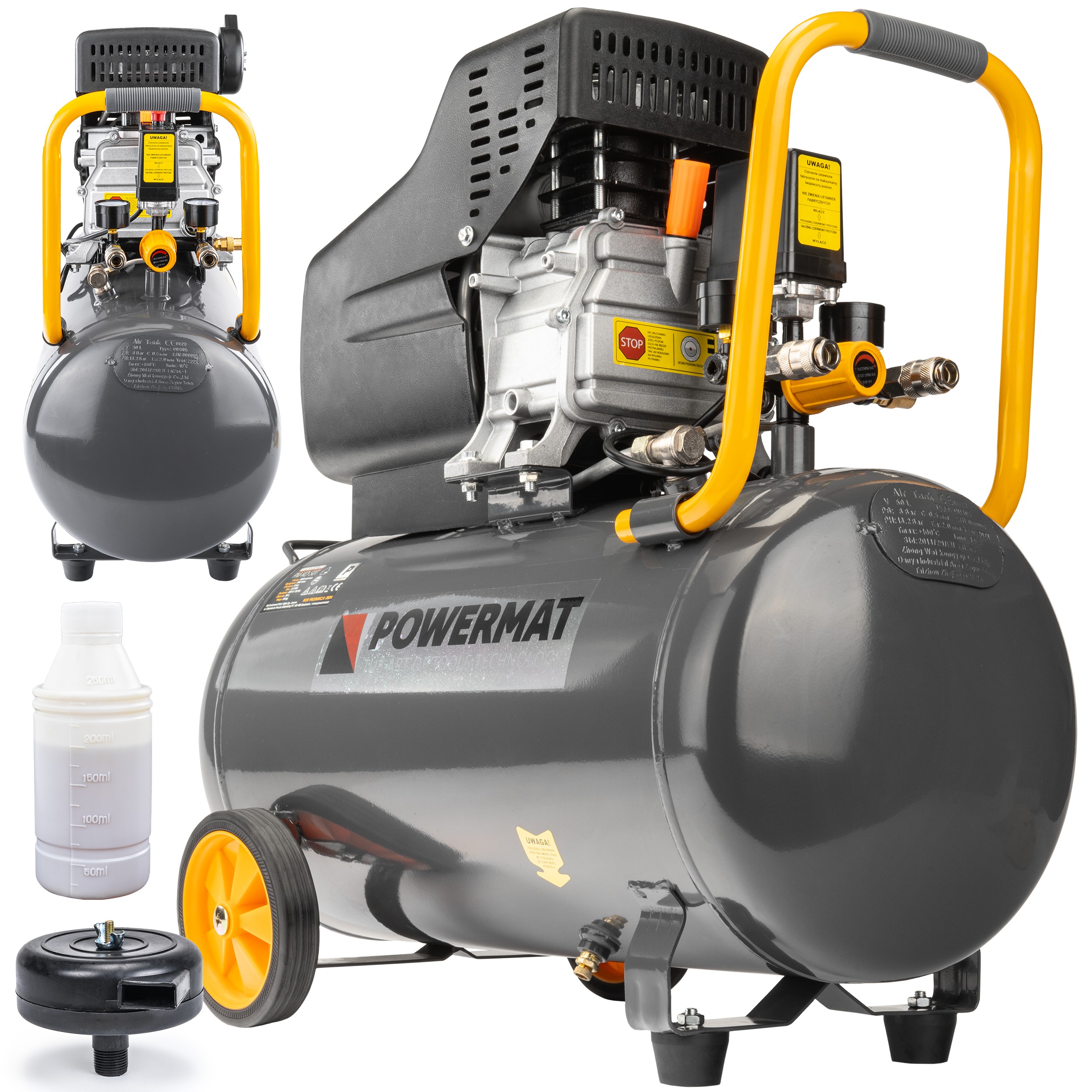 Powermat PM-KO-50T alyvinis oro kompresorius (PM0685) — nuotrauka 1