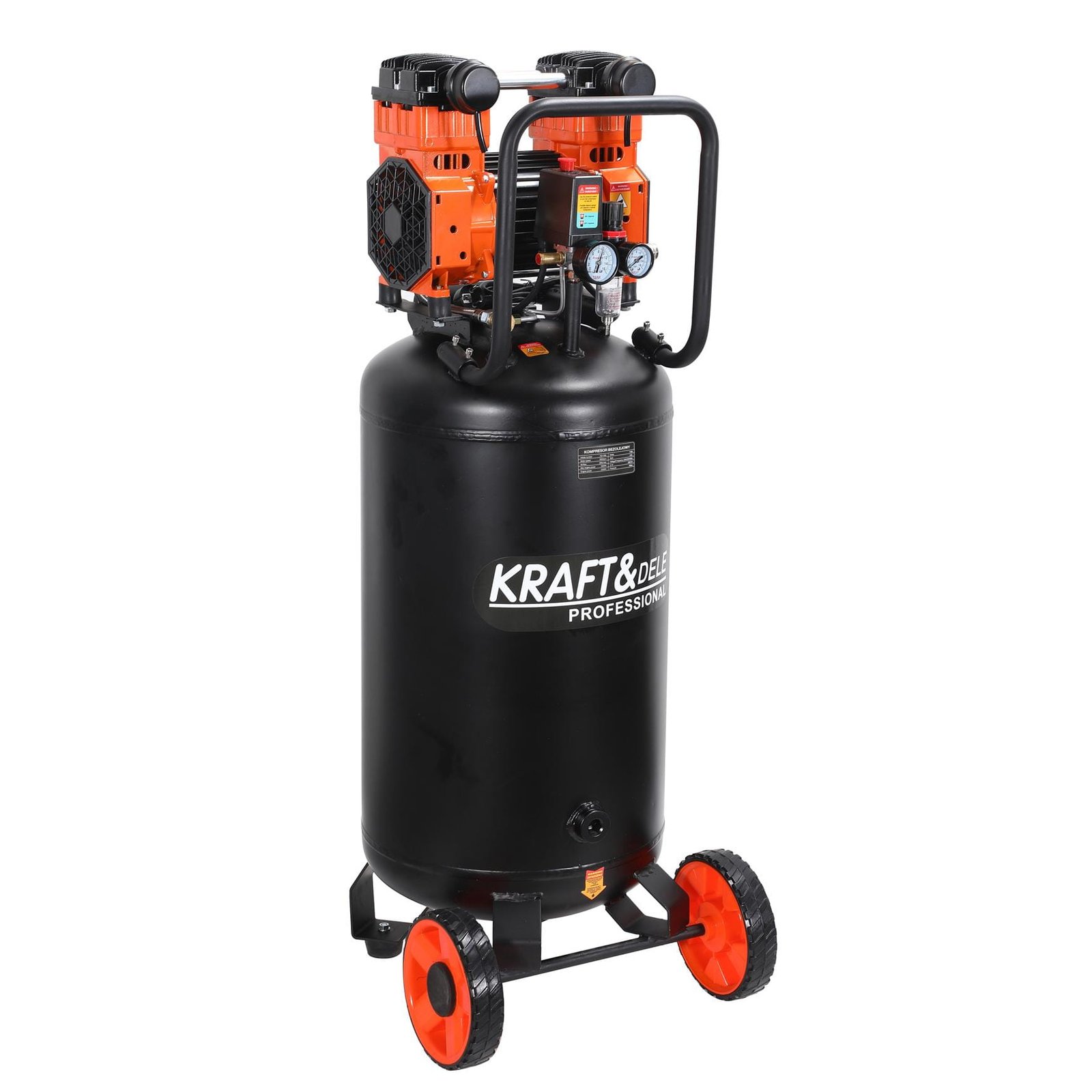 Kraft&Dele KD1389 bealyvis oro kompresorius, 100 l, 3000 W nuotrauka 5
