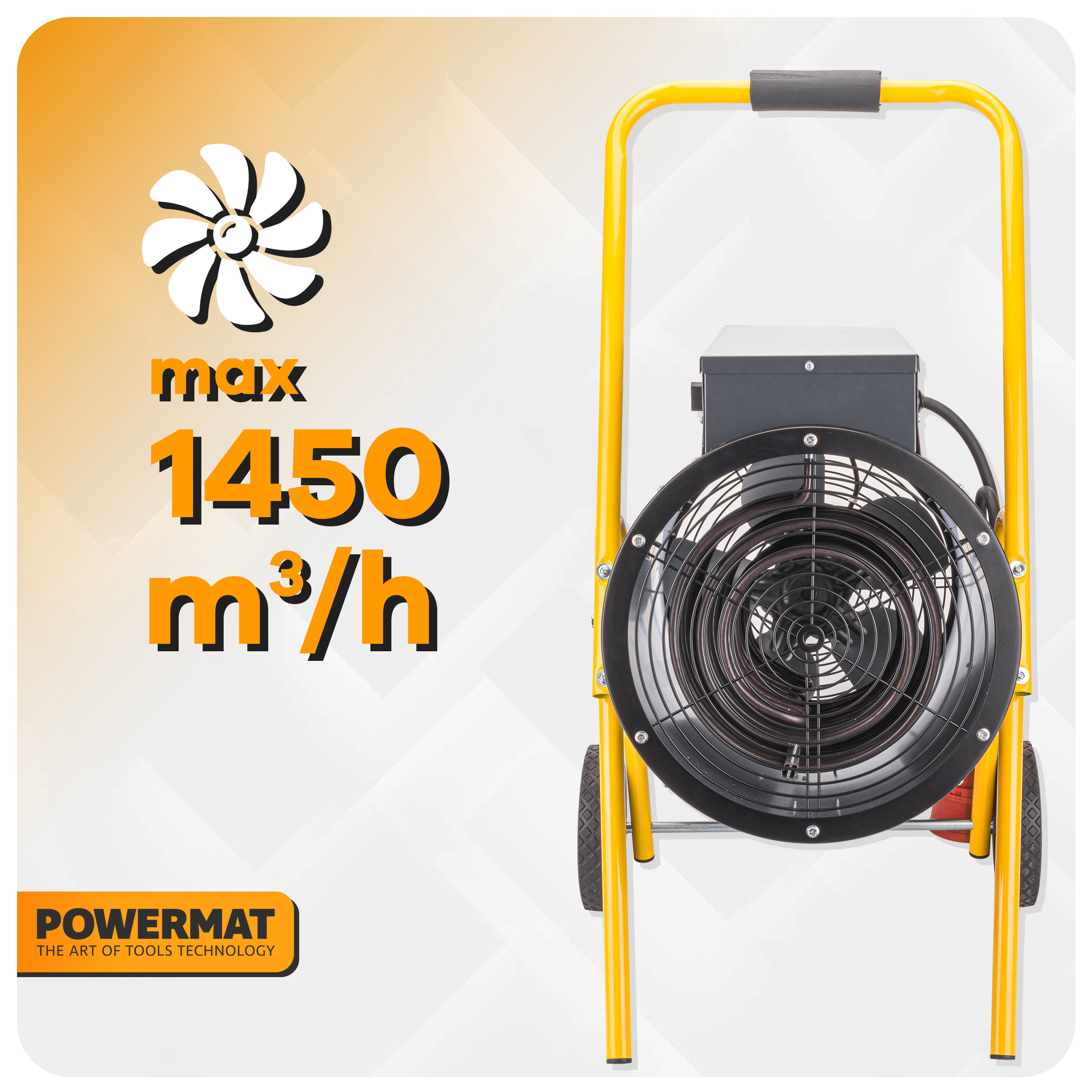 POWERMAT PM-NAG-15EN elektrinė šiluminė patranka 15 kW nuotrauka 11