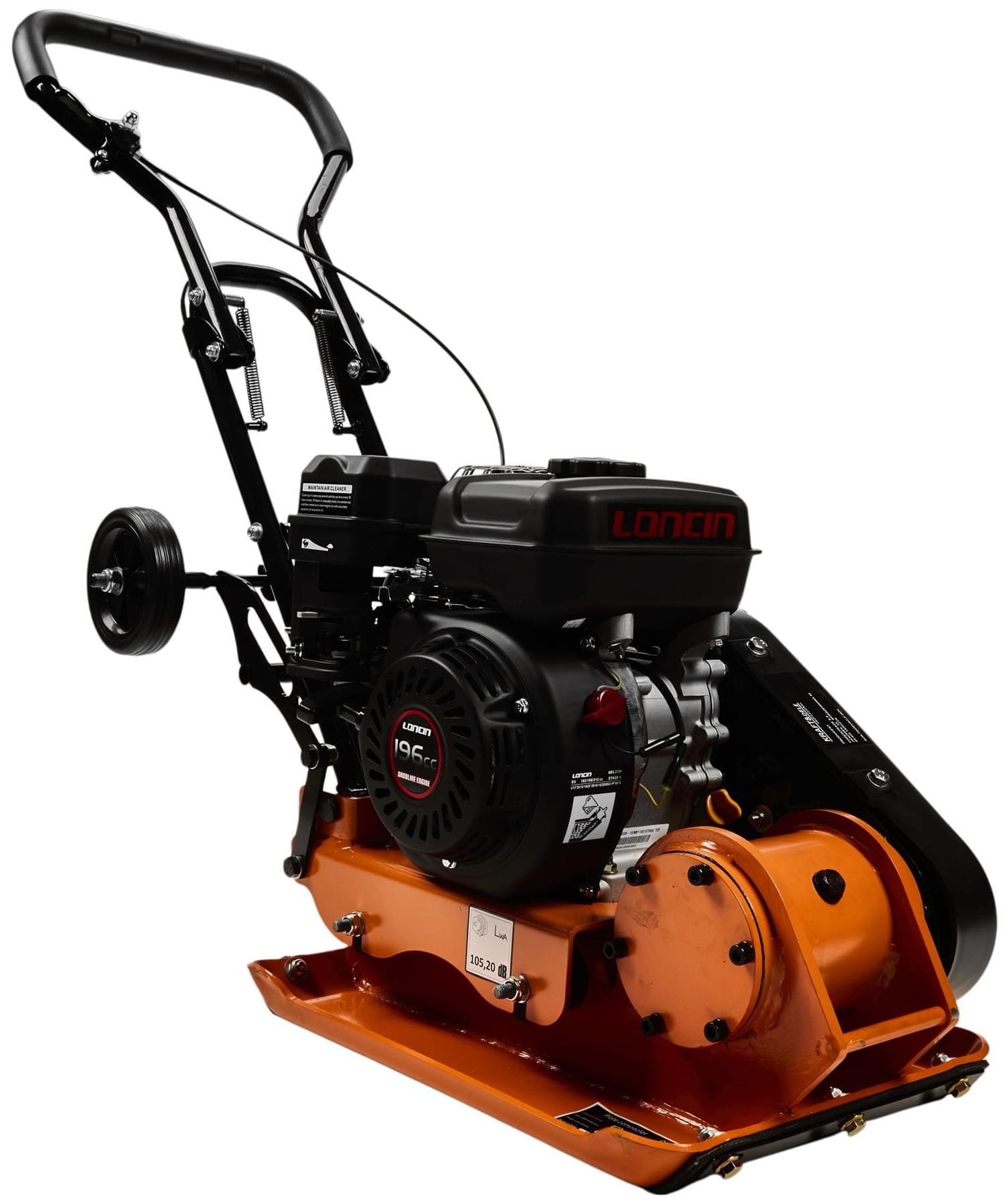 Vibroplokštė Kraft&Dele KD1197, Loncin 7 AG, 60 kg, su guminiu kilimėliu — nuotrauka 1