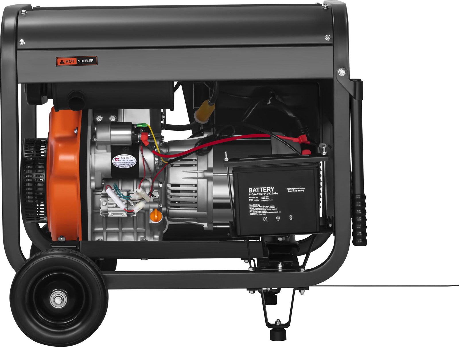 Kraft&Dele KD3248 dyzelinis generatorius, 7 kW, 230/400 V nuotrauka 6
