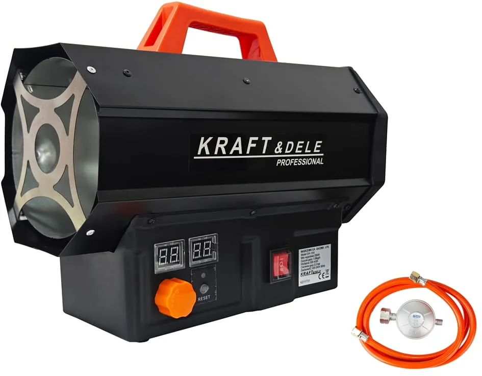 KRAFT&DELE KD11731 dujinis ventiliatorinis šildytuvas 25 kW su automatiniu reduktoriumi nuotrauka 11