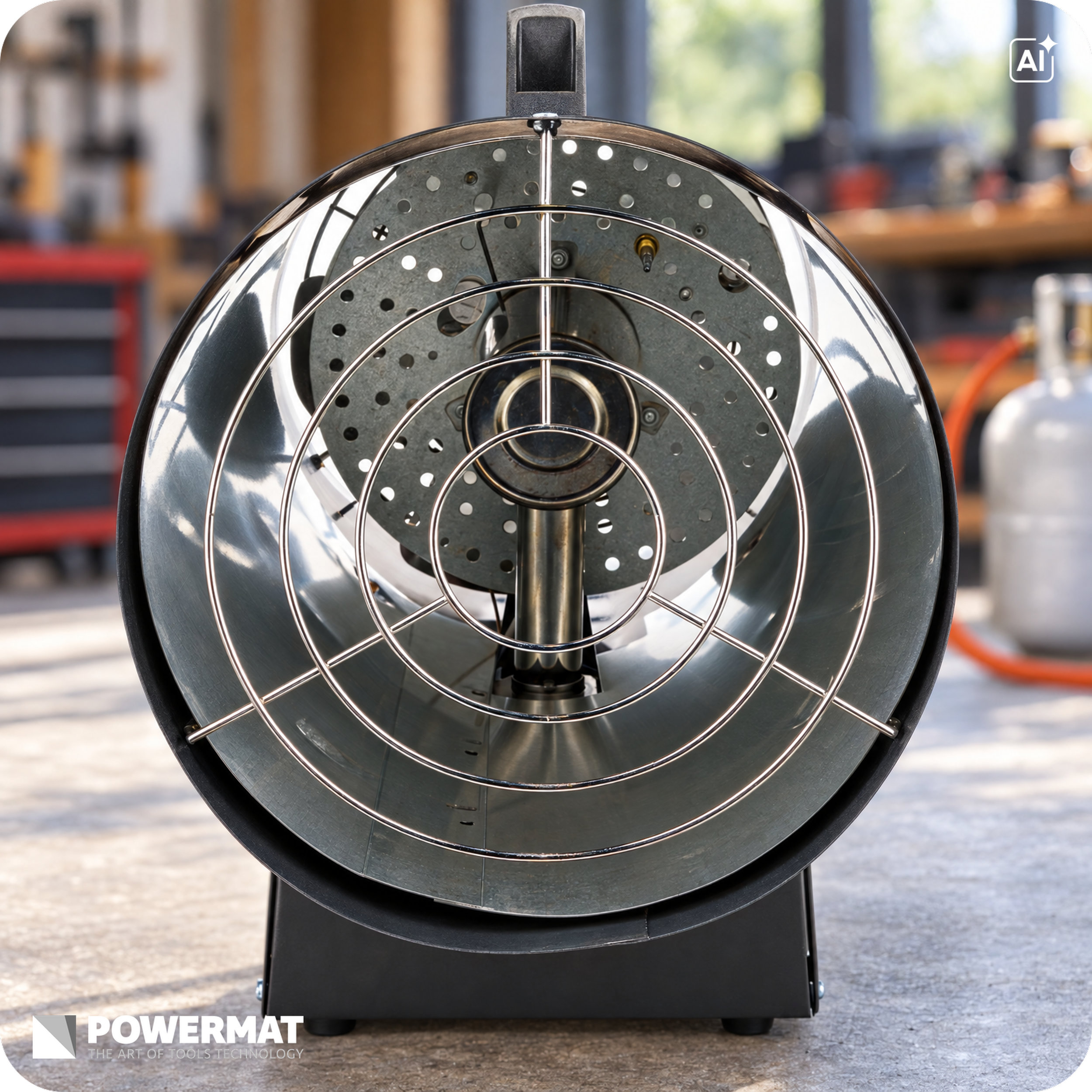 Powermat PM-NAG-65GN dujinė šilumos patranka 65 kW (su reduktoriumi) nuotrauka 4
