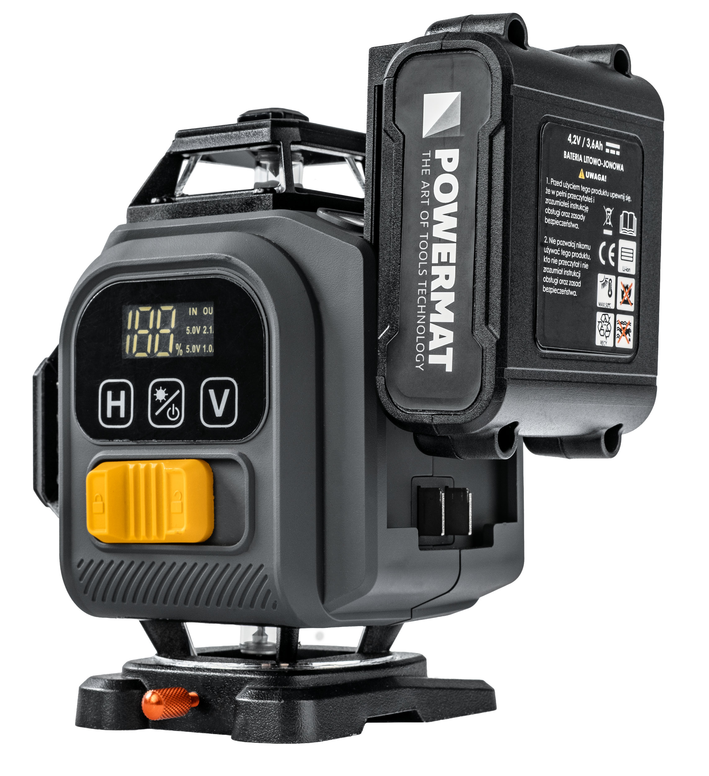 Kryžminis lazerinis nivelyras Powermat PM-PLK-4DM3 nuotrauka 12