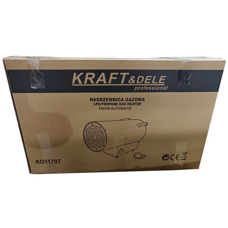 Kraft&Dele KD11707 dujinis oro šildytuvas, 100 kW (su automatiniu reduktoriumi) nuotrauka 11
