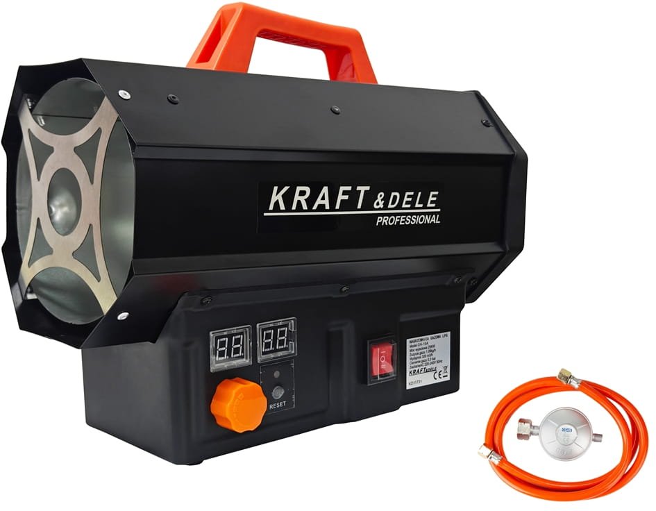 KRAFT&DELE KD11731 dujinis ventiliatorinis šildytuvas 25 kW su automatiniu reduktoriumi