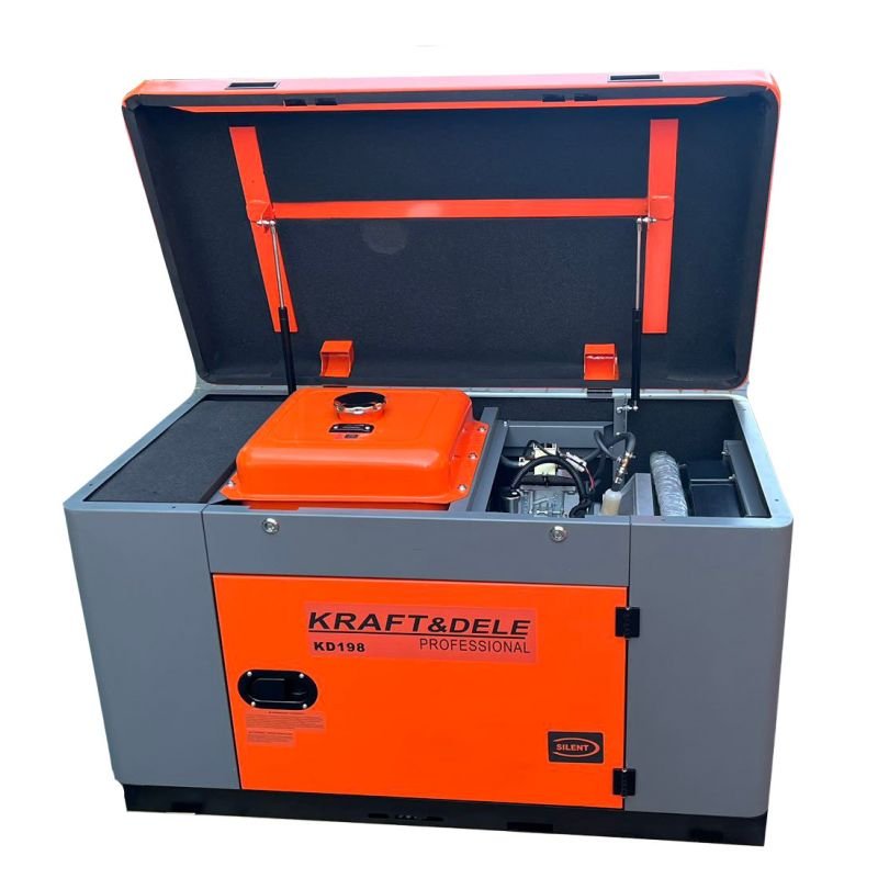 Kraft&Dele KD198 vienfazis dyzelinis elektros generatorius 14/15,5 kW — nuotrauka