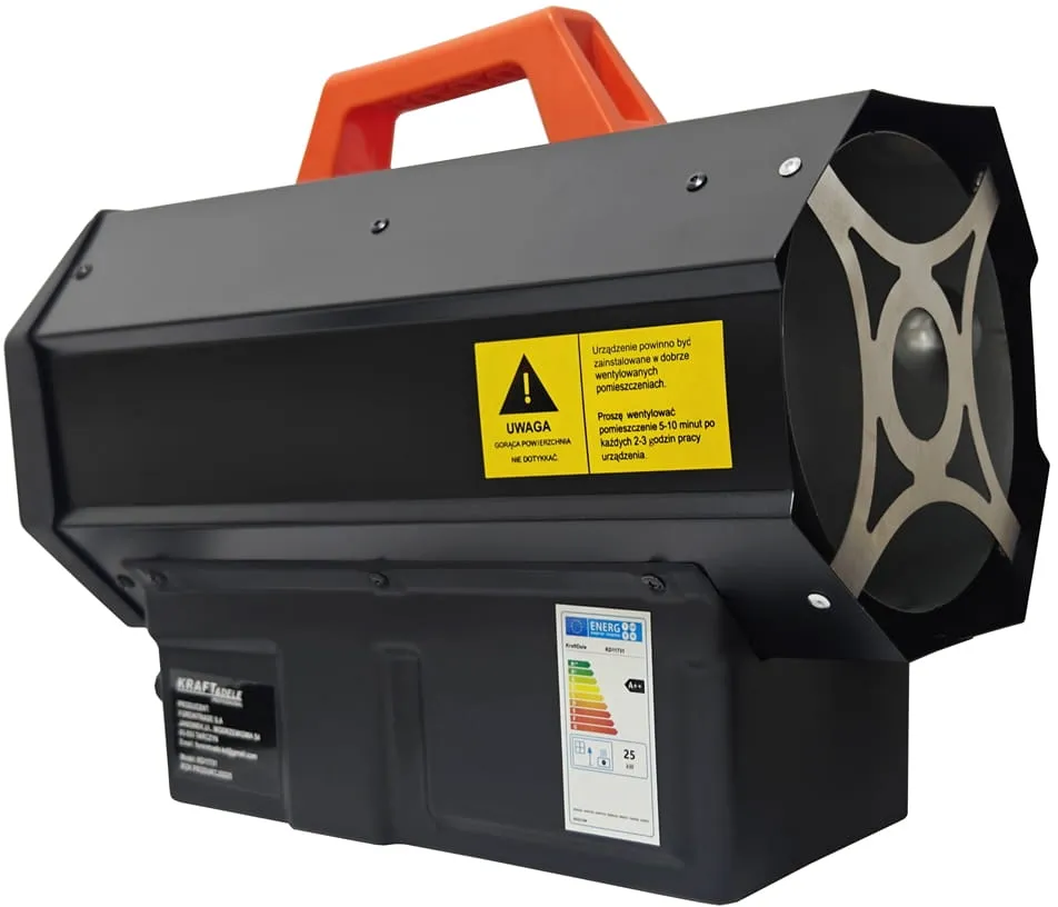 KRAFT&DELE KD11731 dujinis ventiliatorinis šildytuvas 25 kW su automatiniu reduktoriumi nuotrauka 12