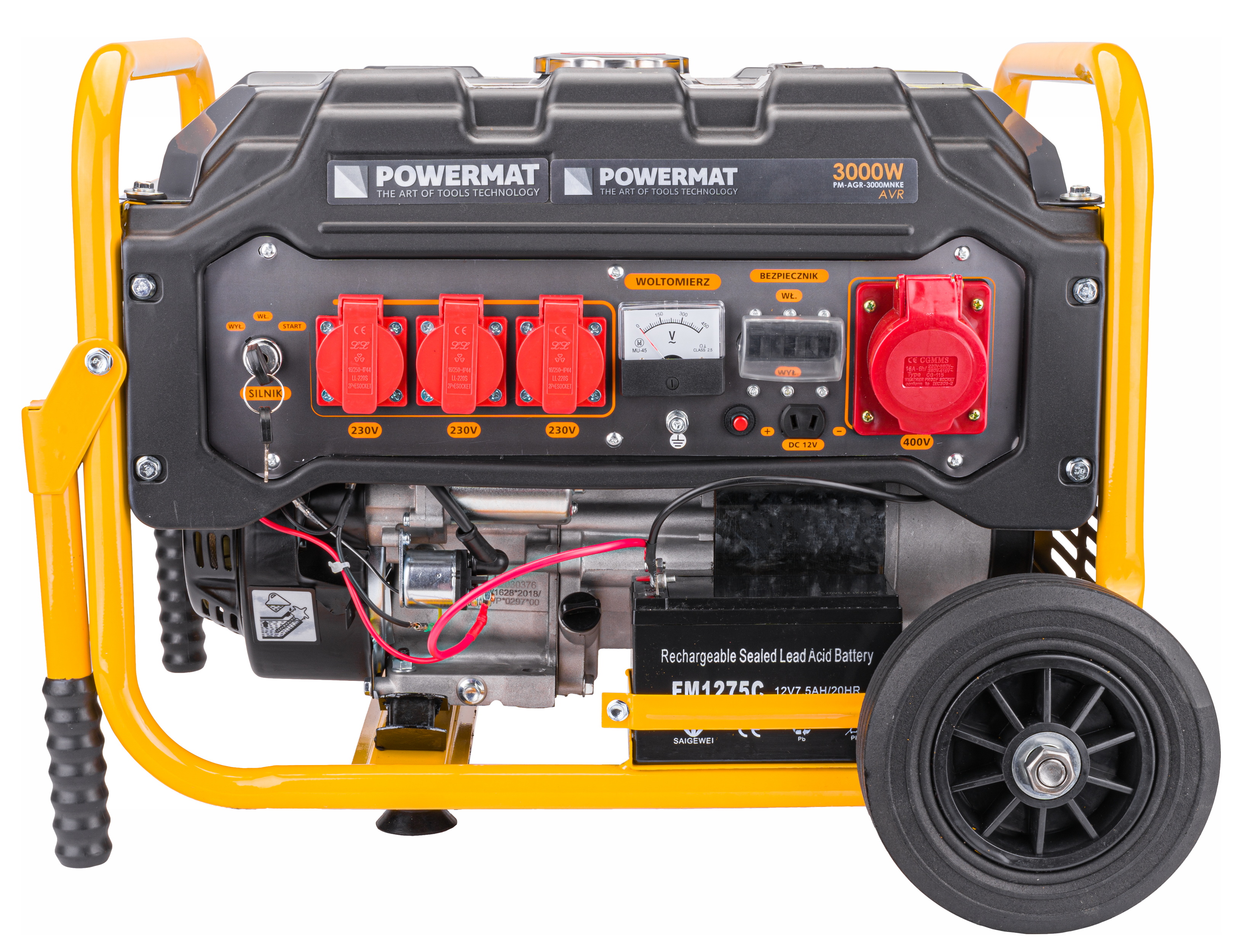 Powermat PM-AGR-3000MNKE generatorius, 3000 W — nuotrauka 1