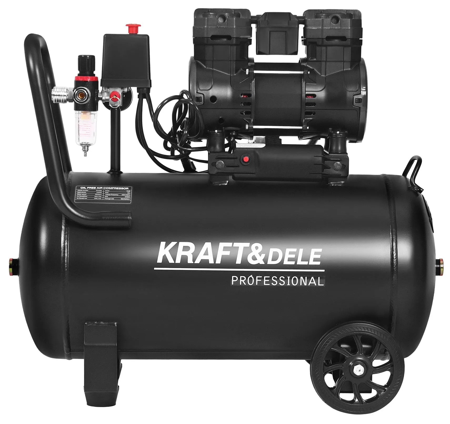 Kraft&Dele KD4082 betepalinis oro kompresorius 50 l, 2500 W — nuotrauka