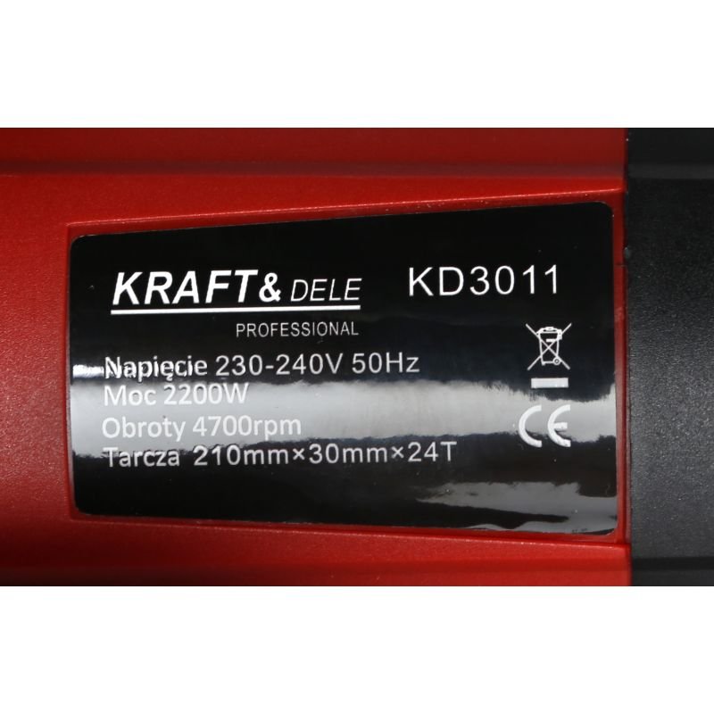 Kraft&Dele KD3011 skersinio pjovimo staklės 2200 W, Ø210 mm nuotrauka 10