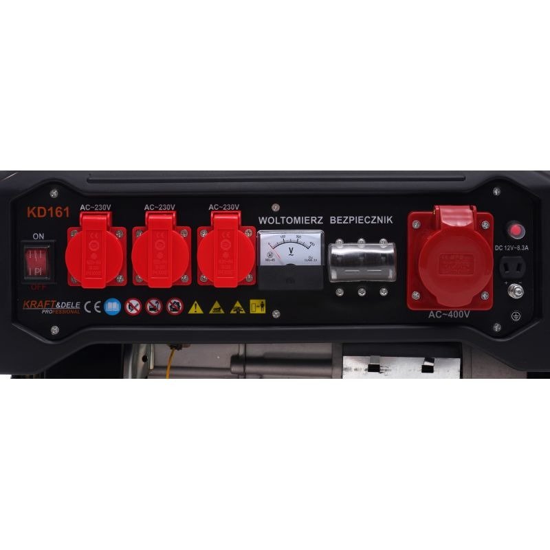 Kraft&Dele KD161 elektros generatorius 3500 W, 12/230/380 V nuotrauka 6
