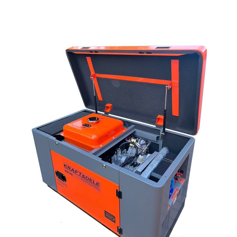 Kraft&Dele KD198 vienfazis dyzelinis elektros generatorius 14/15,5 kW nuotrauka 5