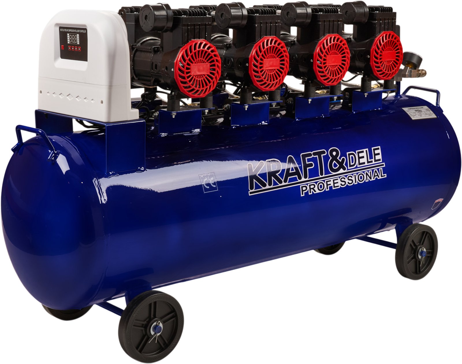 Kraft&Dele KD4095 bealyvinis oro kompresorius, 120 l, 7 kW, 400 V (4 cilindrai) nuotrauka 6