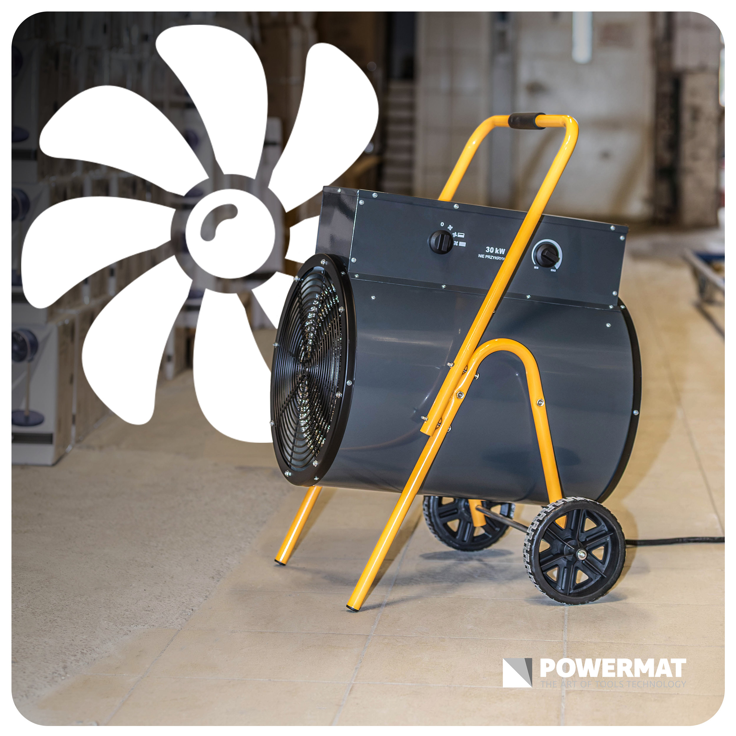 Elektrinis šildytuvas 30 kW, 400 V Powermat PM-NAG-30EN nuotrauka 12