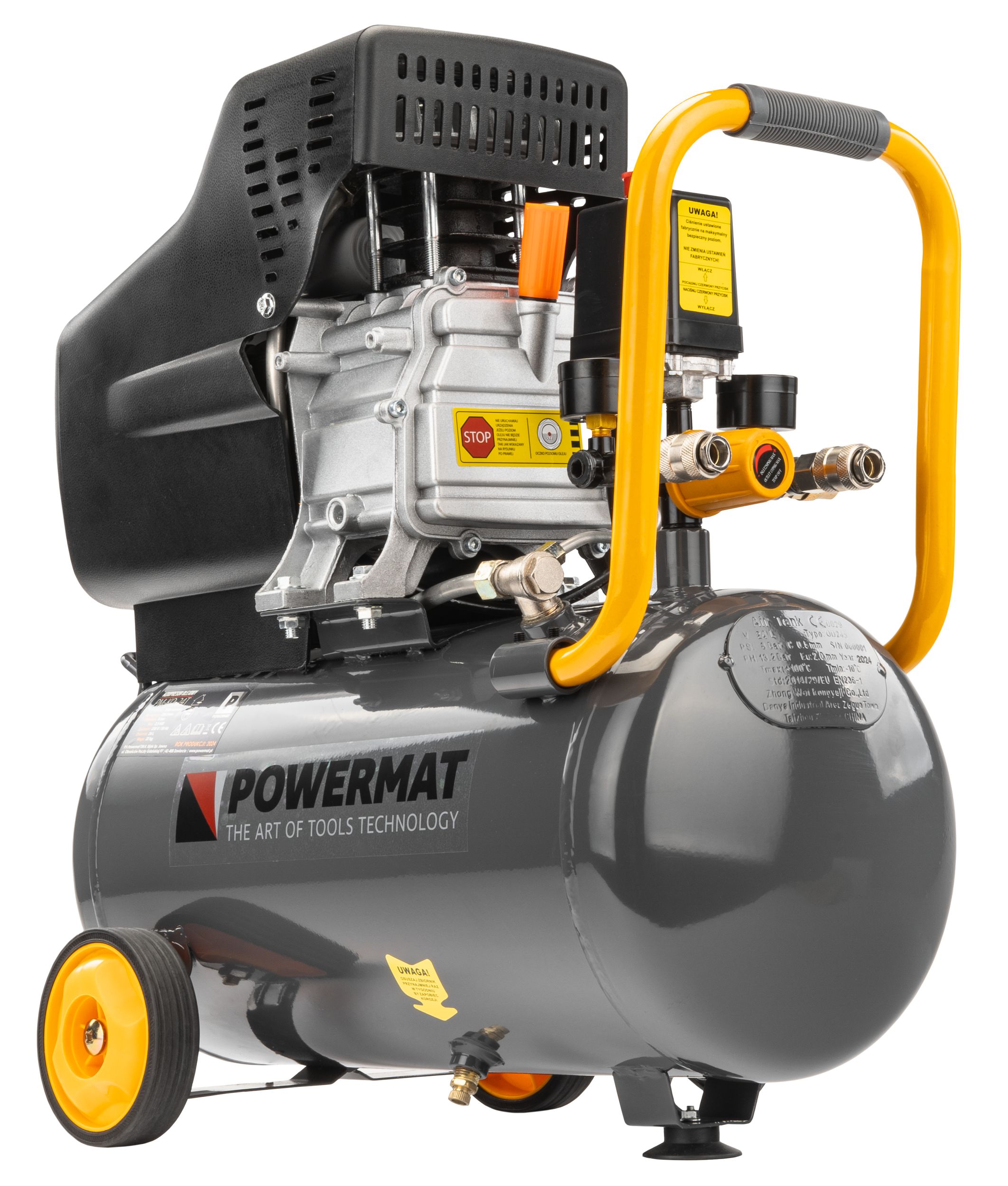 POWERMAT PM-KO-24T alyvinis oro kompresorius, 24 l