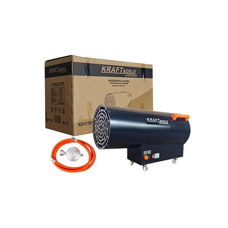 Kraft&Dele KD11707 dujinis oro šildytuvas, 100 kW (su automatiniu reduktoriumi) nuotrauka 9